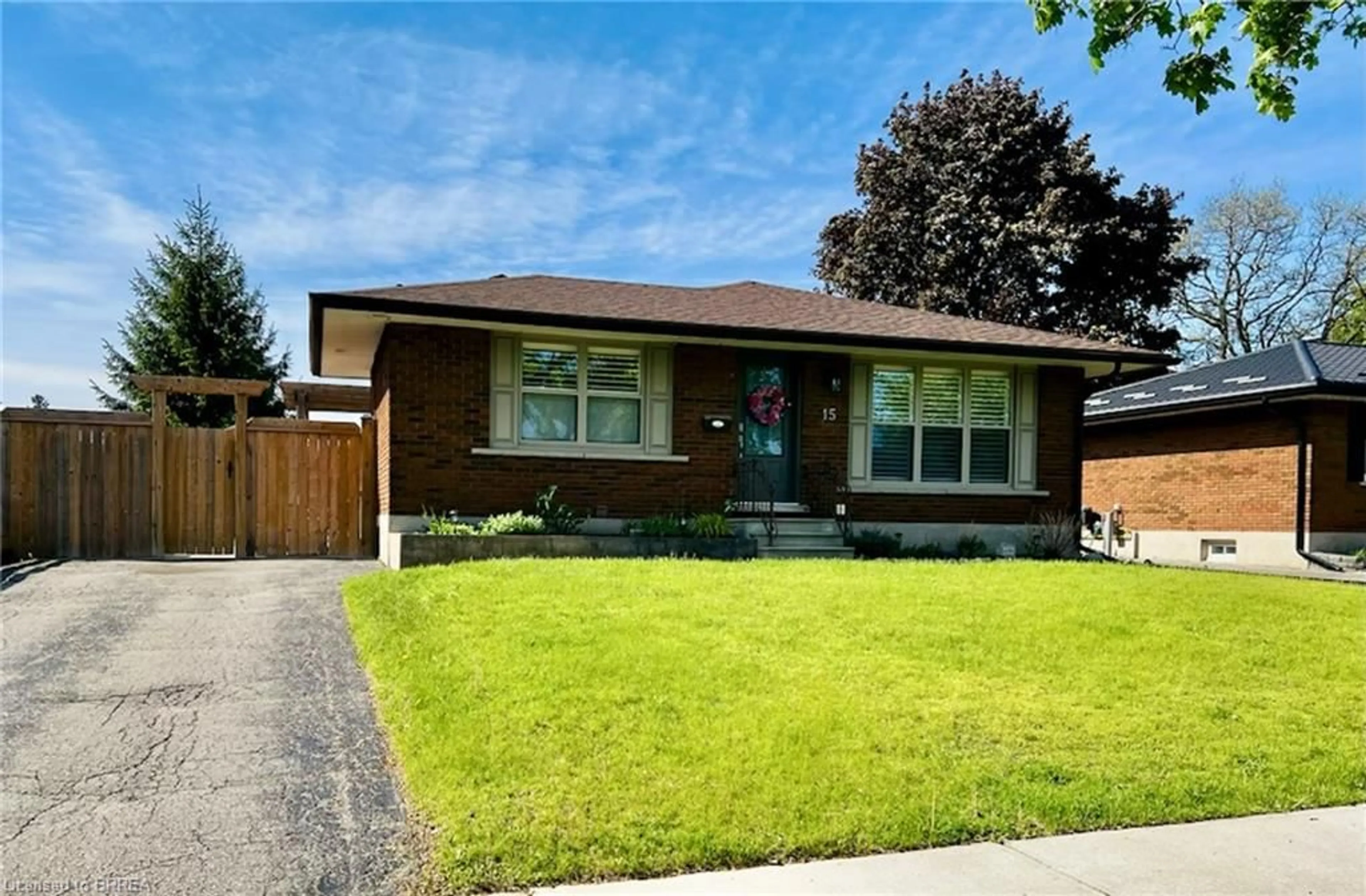 Home with brick exterior material, street for 15 Blueridge Cres, Brantford Ontario N3R 5E6