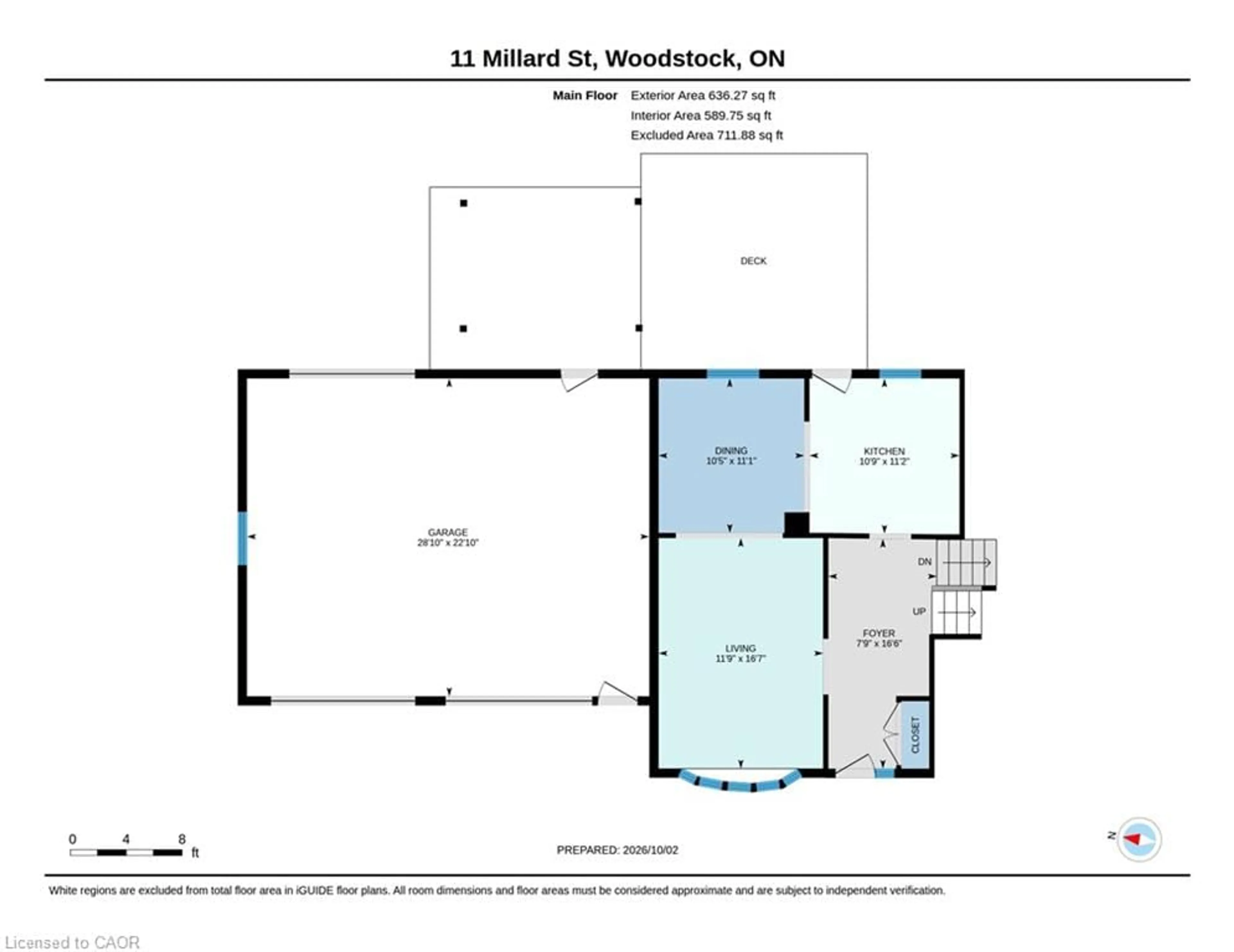 Floor plan for 11 Millard St, Sweaburg Ontario N4S 7V6