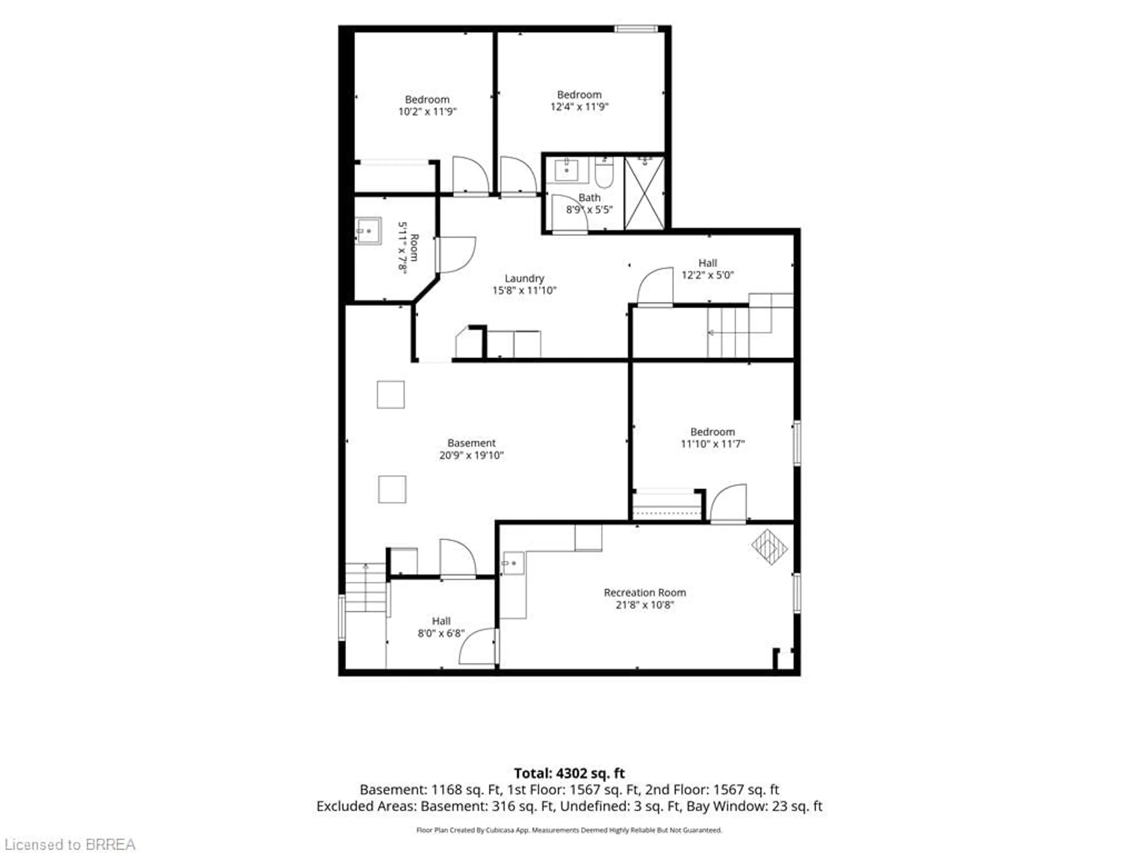 Floor plan for 11 Sussex Ave, Brantford Ontario N3R 2G5