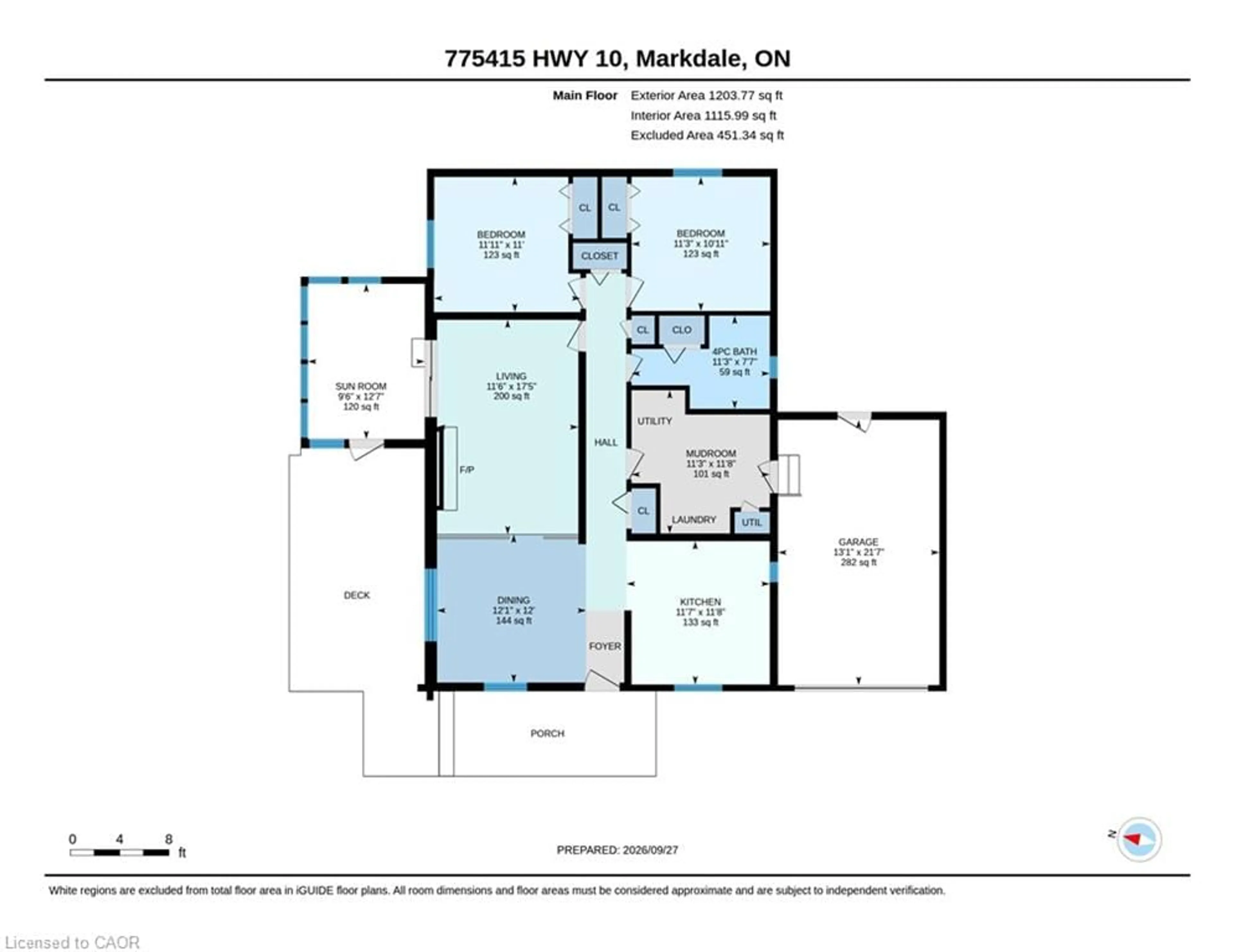 Floor plan for 775415 Highway 10, Markdale Ontario N0C 1H0