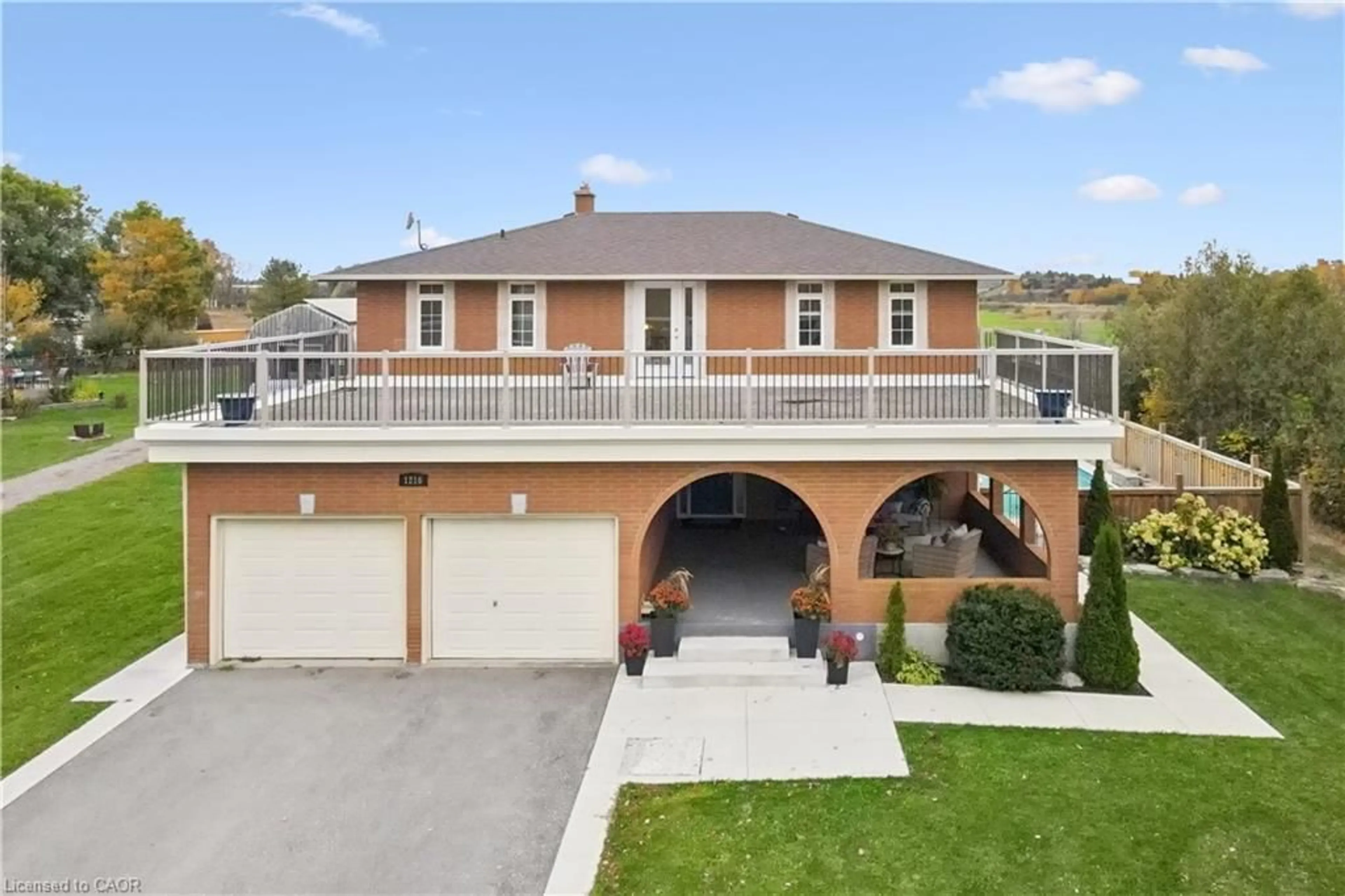 A pic from outside/outdoor area/front of a property/back of a property/a pic from drone, street for 1216 Sheffield Rd, Sheffield Ontario L0R 1Z0