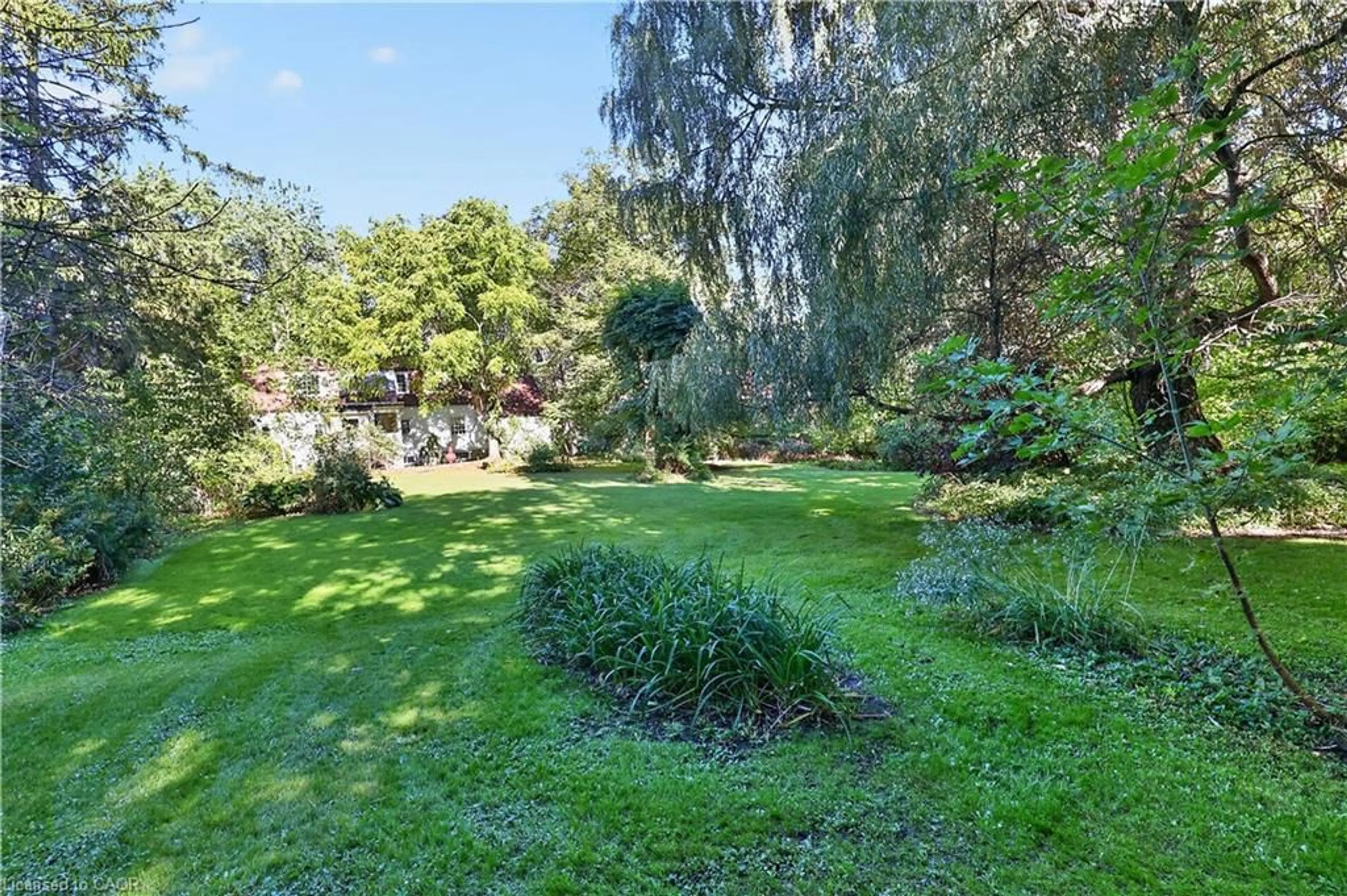 A pic from outside/outdoor area/front of a property/back of a property/a pic from drone, forest/trees view for 40 Pinewood Trail, Mississauga Ontario L5G 2L1