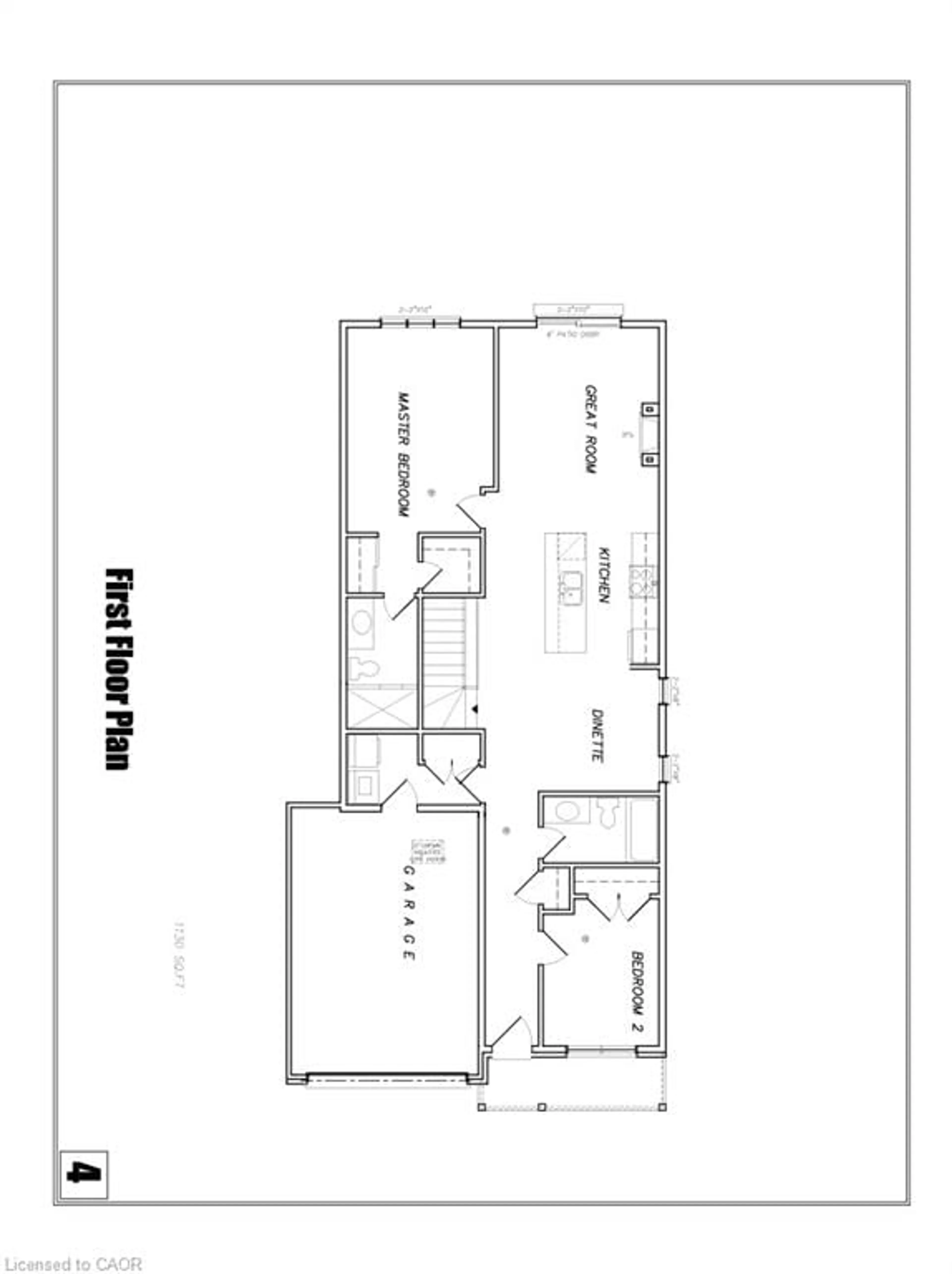 Floor plan for 182 Lafayette St, Jarvis Ontario N0A 1J0