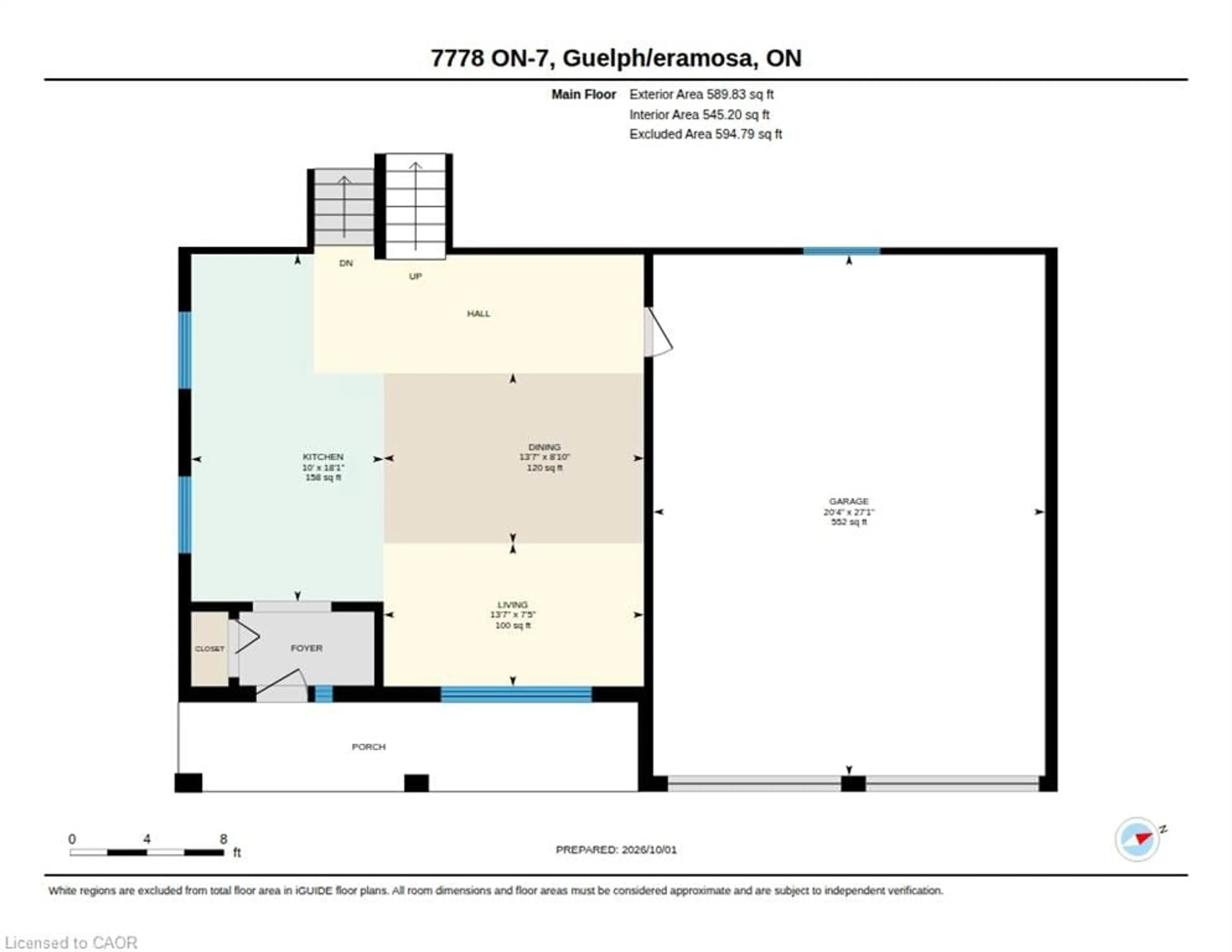 Floor plan for 7778 Highway 7, Guelph Ontario N1H 6H8