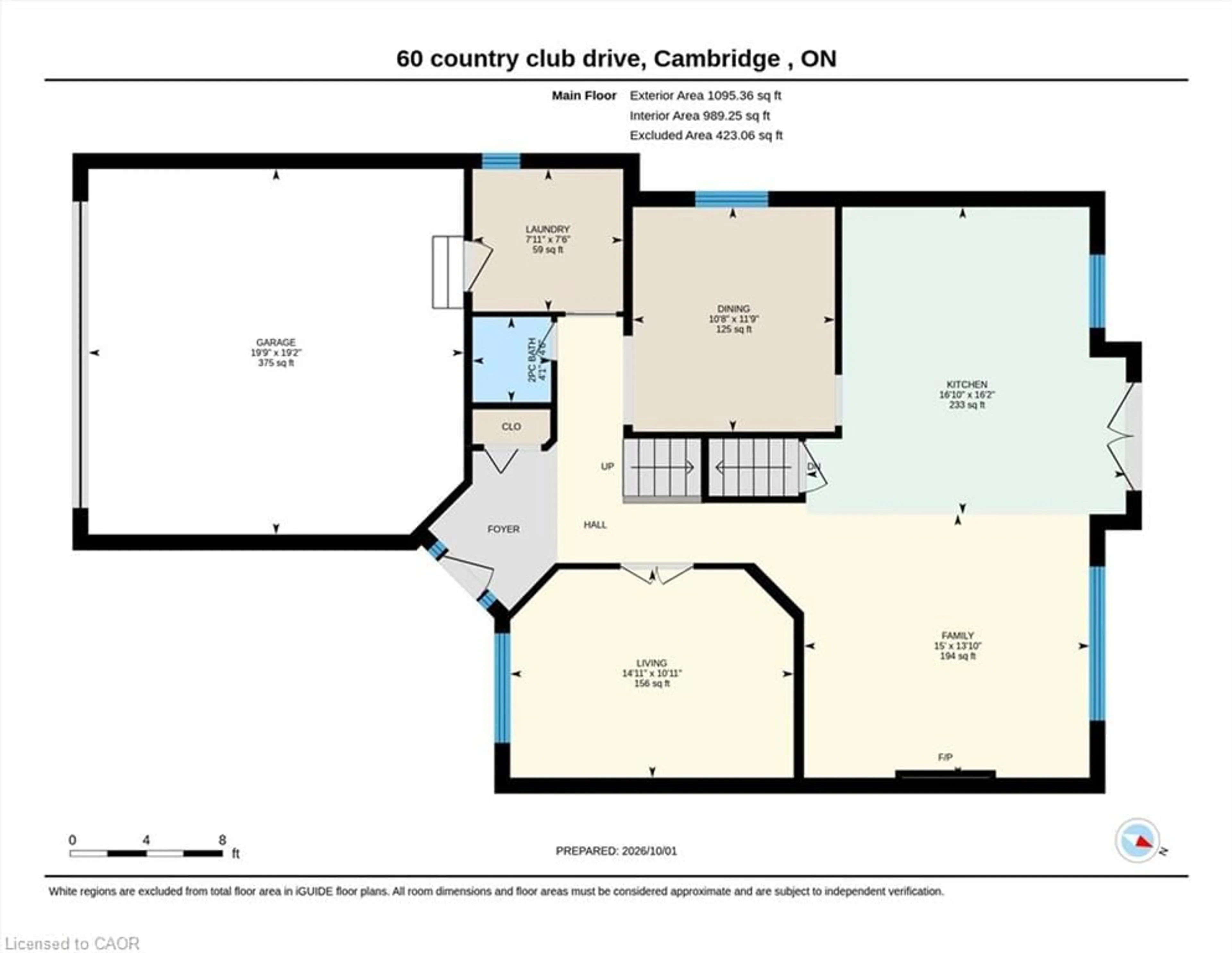 Floor plan for 60 Country Club Dr, Cambridge Ontario N1T 1Z8
