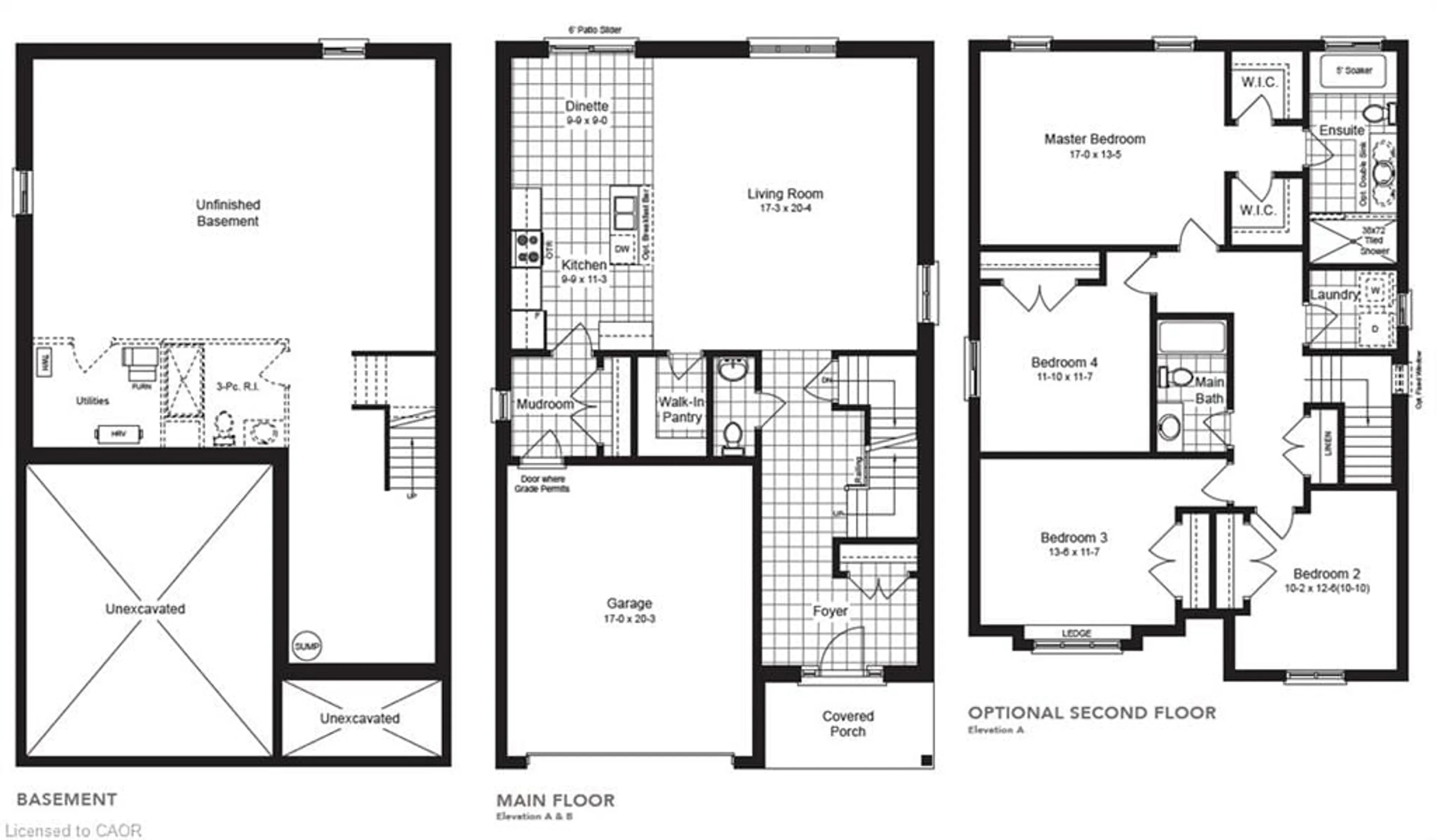 Floor plan for 22 Kissing Bridge Dr, Elmira Ontario N3B 0C4