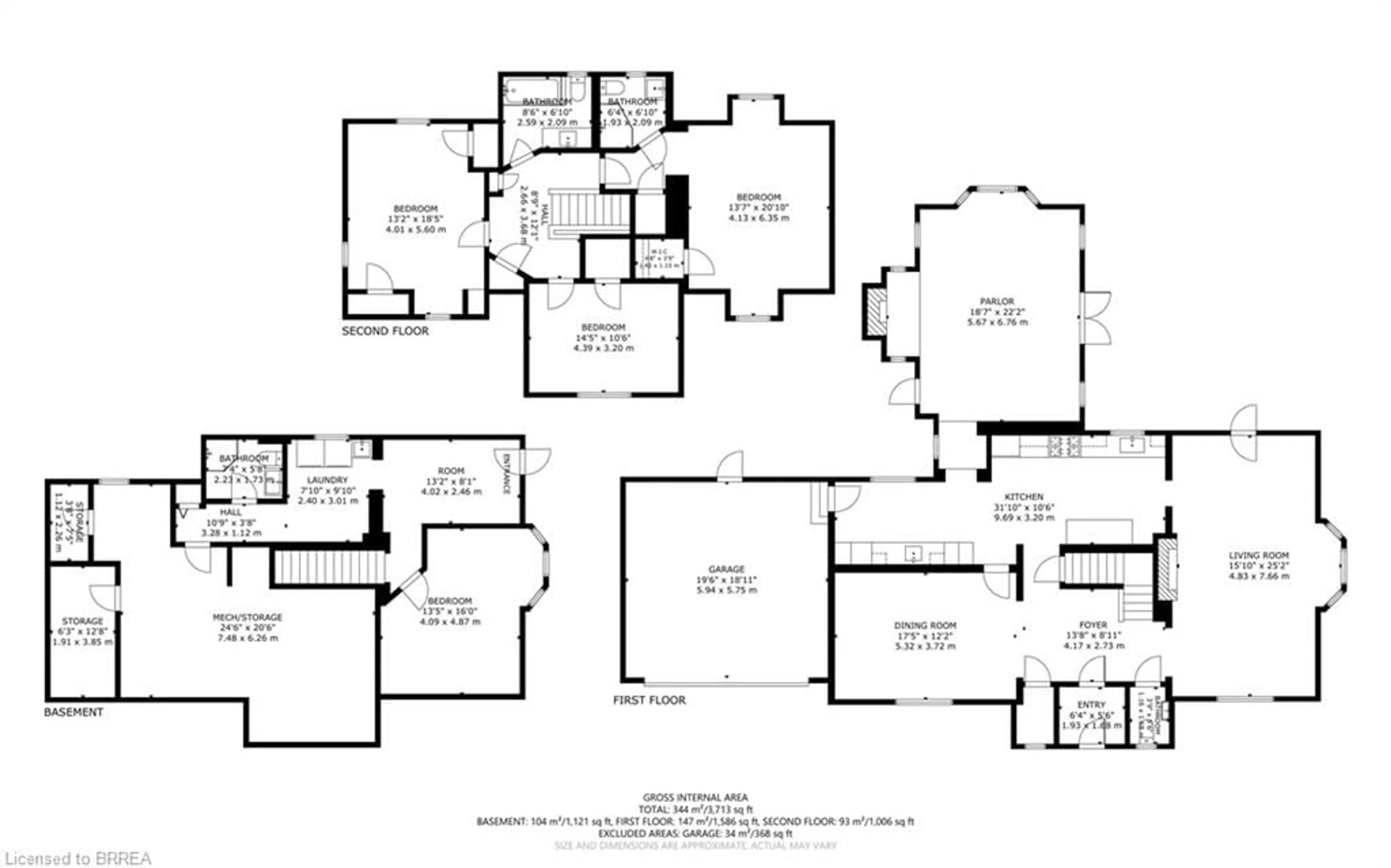 Floor plan for 19 Inwood Dr, Brantford Ontario N3T 5J5