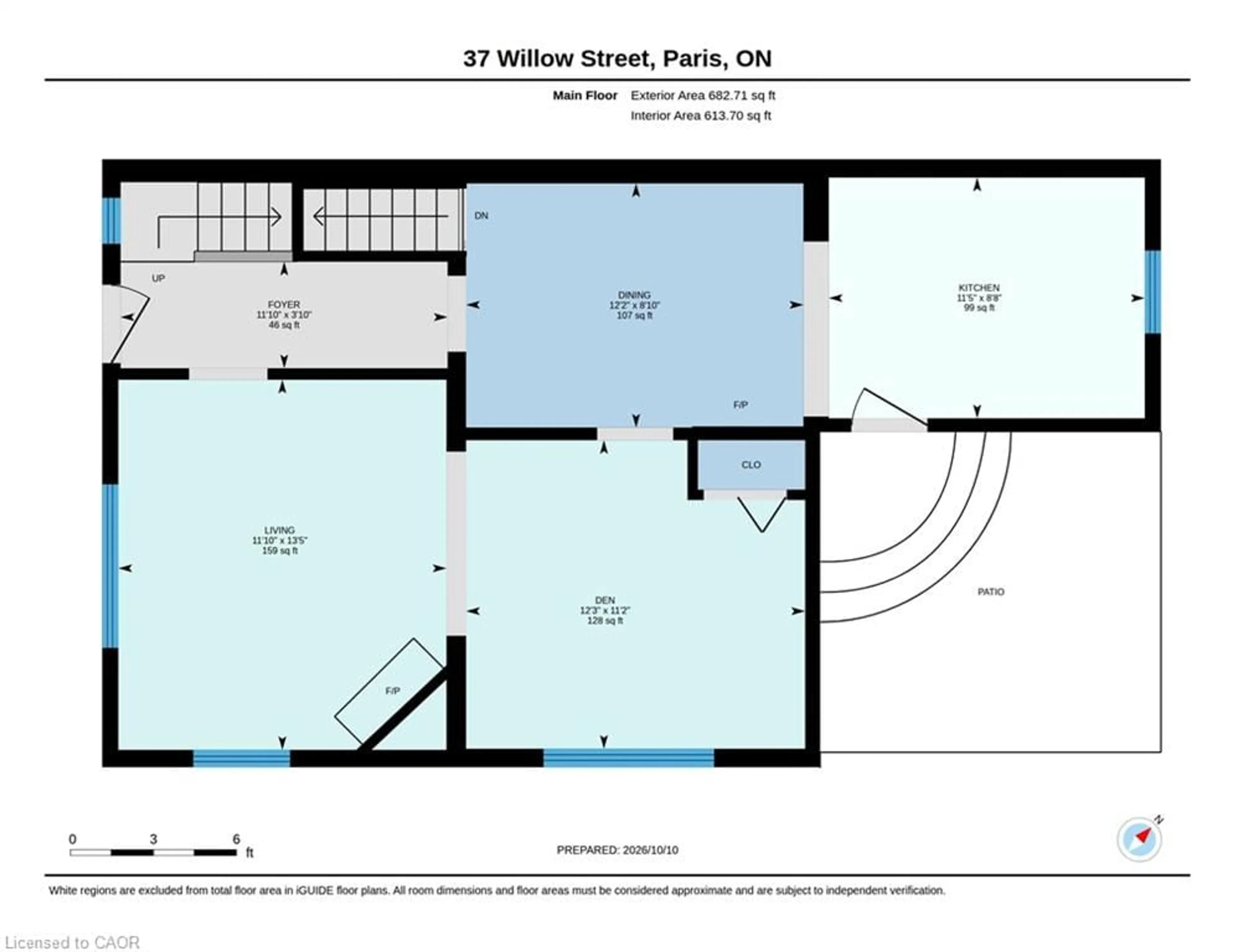 Floor plan for 37 Willow St, Paris Ontario N3L 2K7