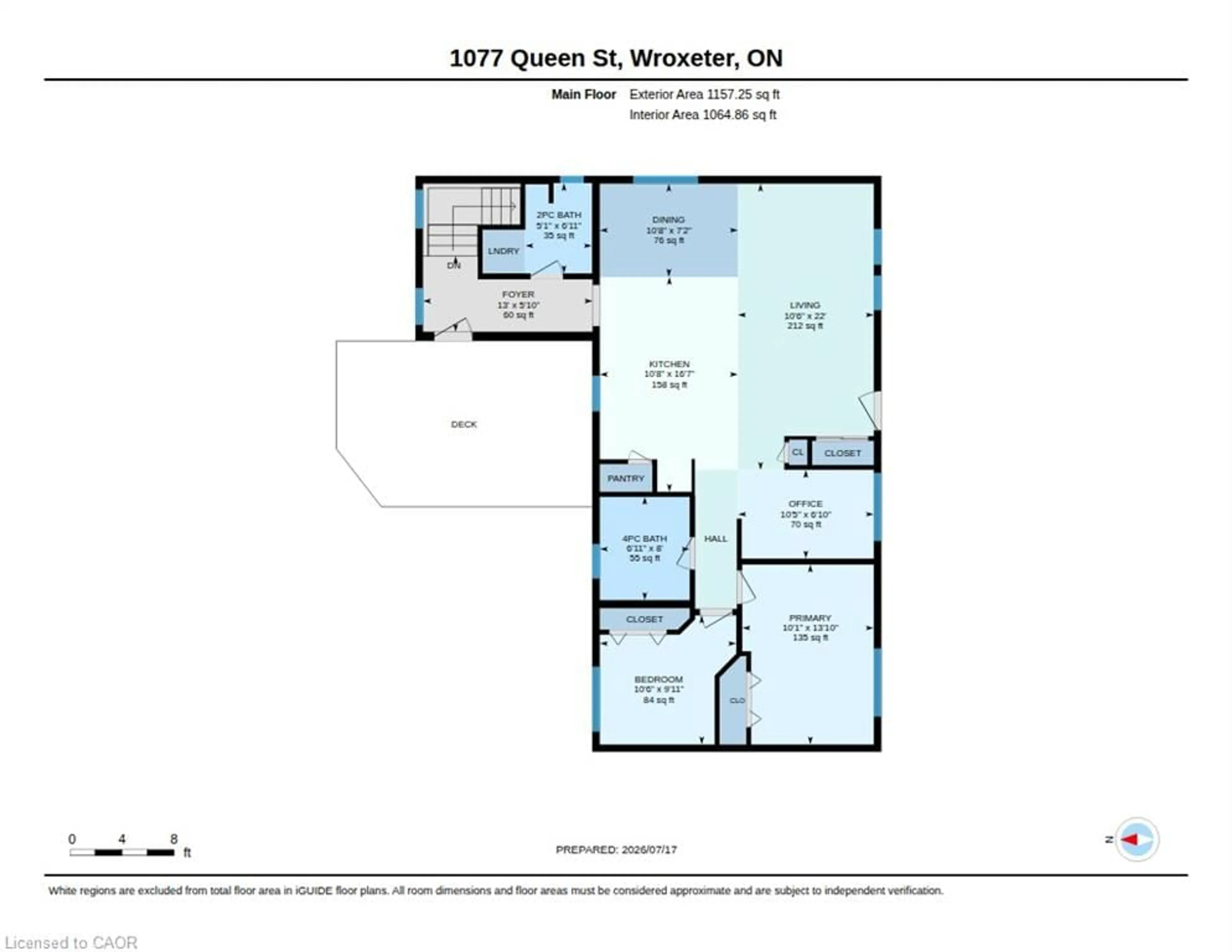 Floor plan for 1077 Queen St, Wroxeter Ontario N0G 2X0