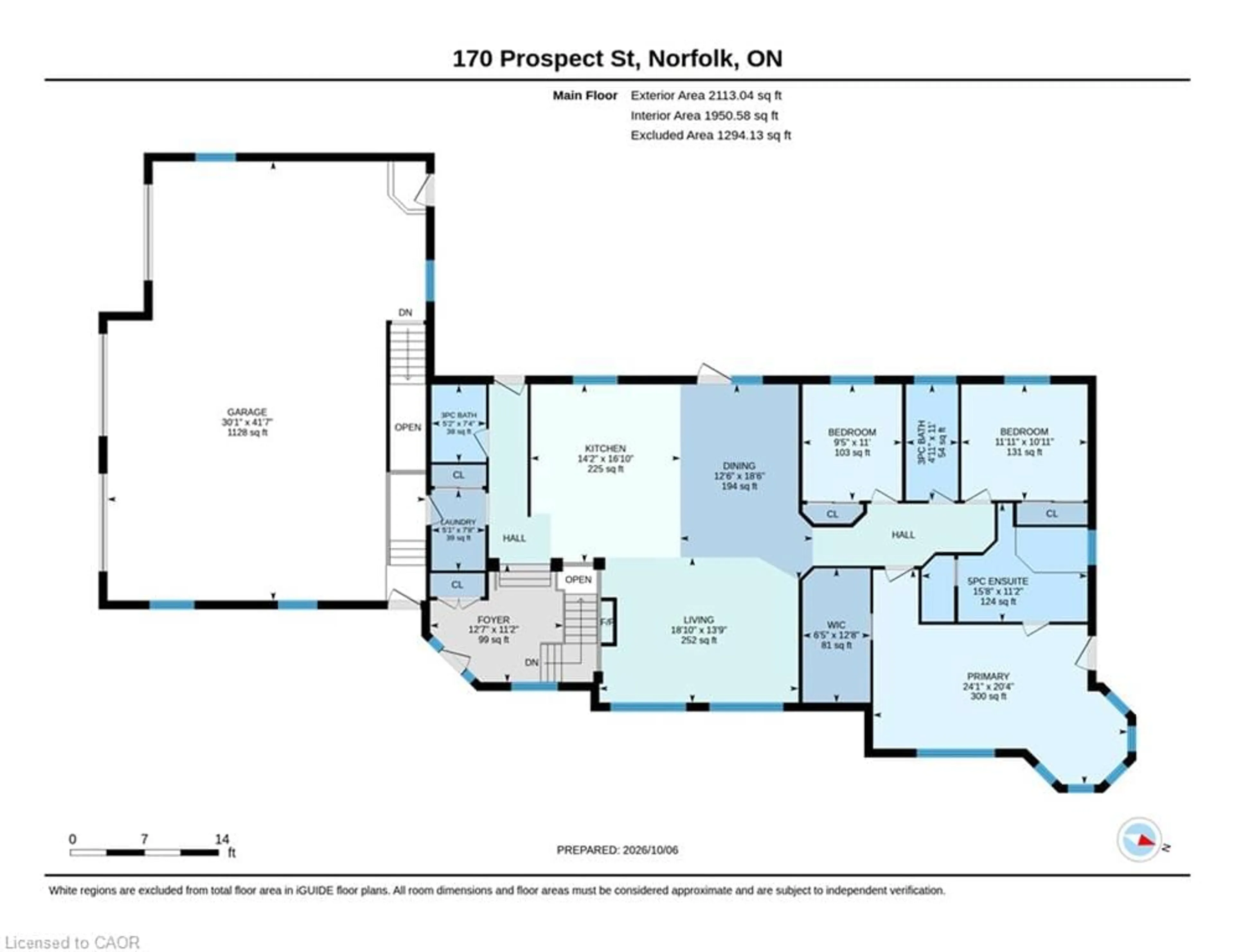 Floor plan for 170 Prospect St, Port Dover Ontario N0A 1N2