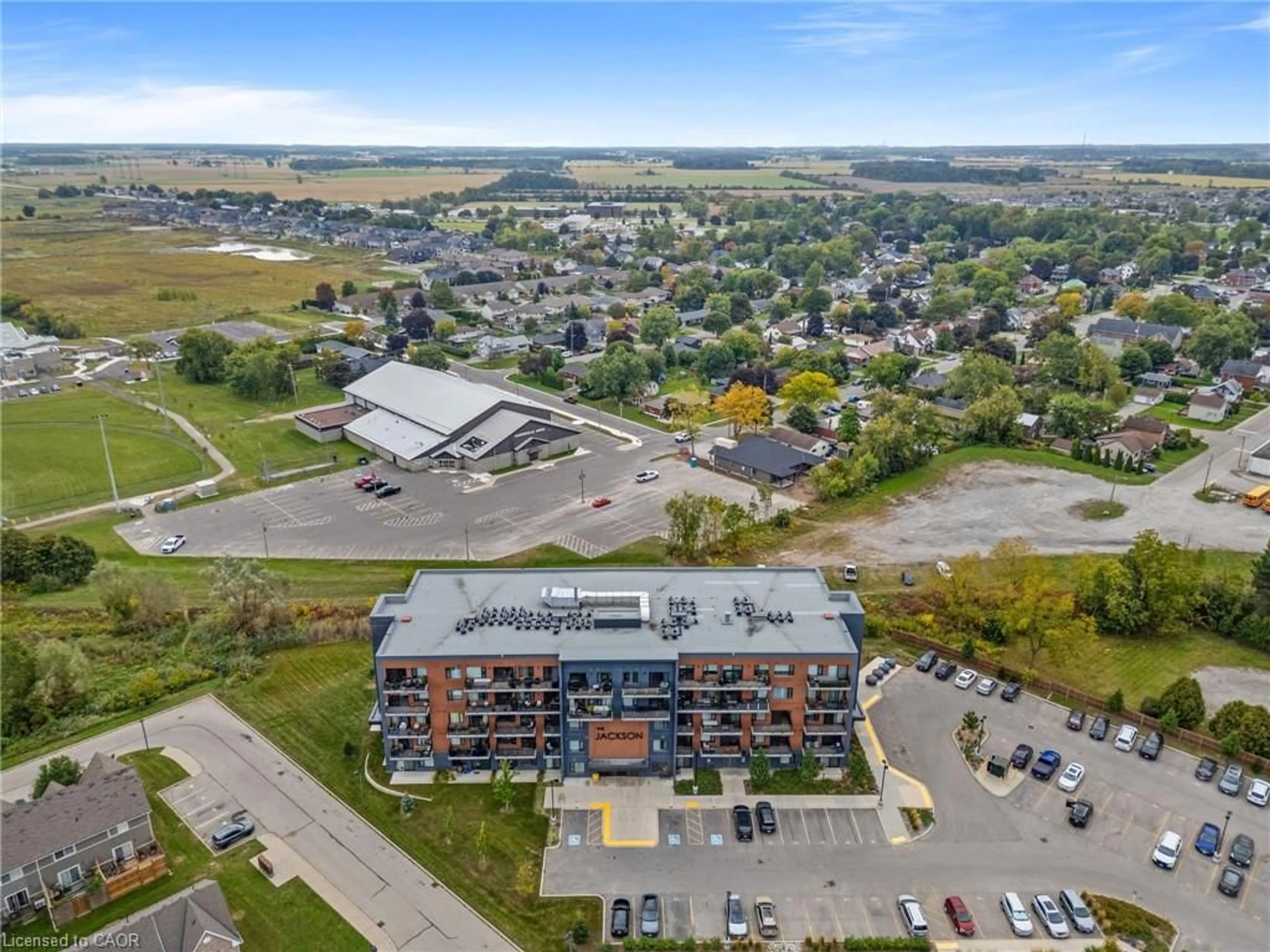 A pic from outside/outdoor area/front of a property/back of a property/a pic from drone, unknown for 64 Main St #413, Hagersville Ontario N0A 1H0