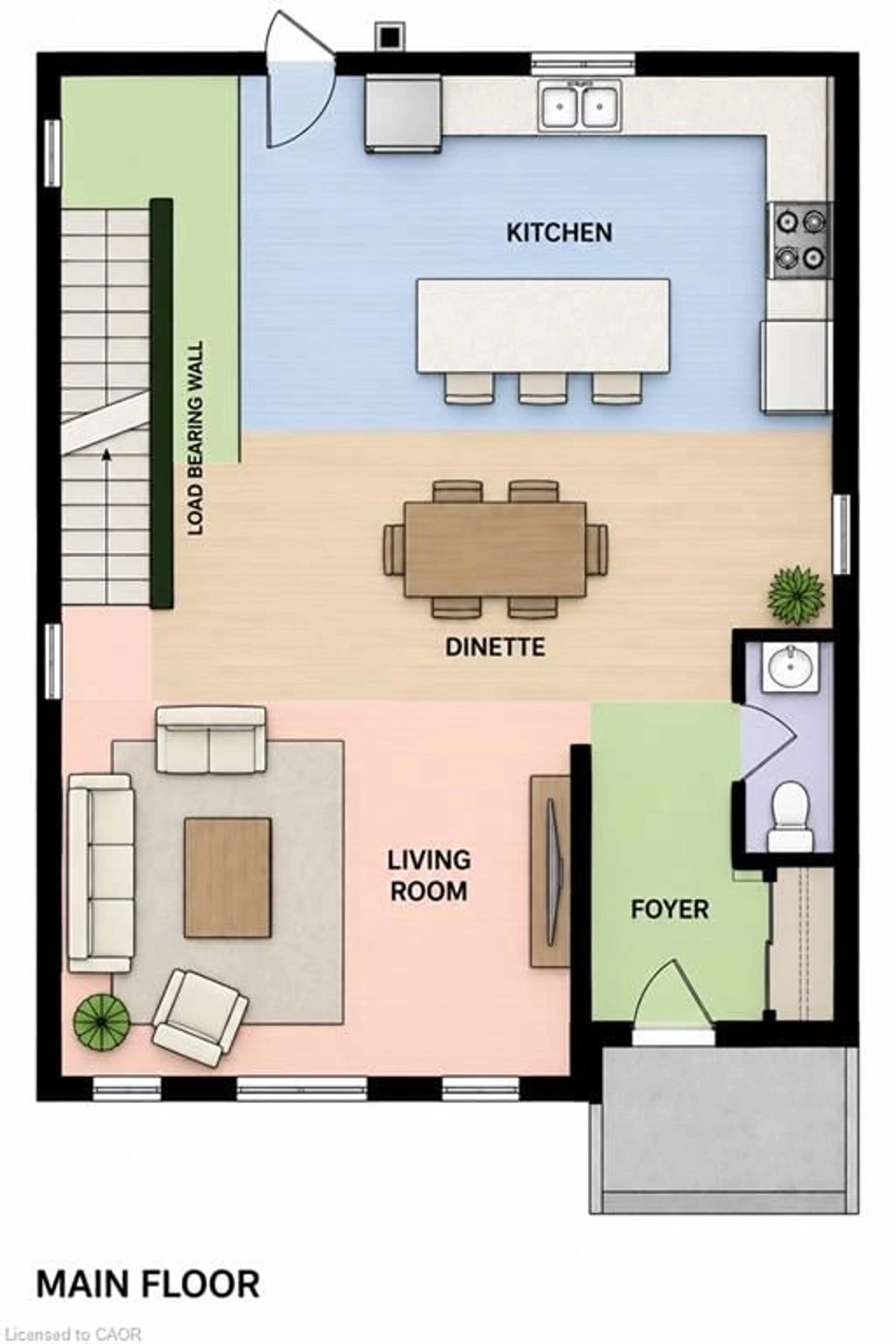 Floor plan for 31 Inverness St #A, Caledonia Ontario N3W 1B2