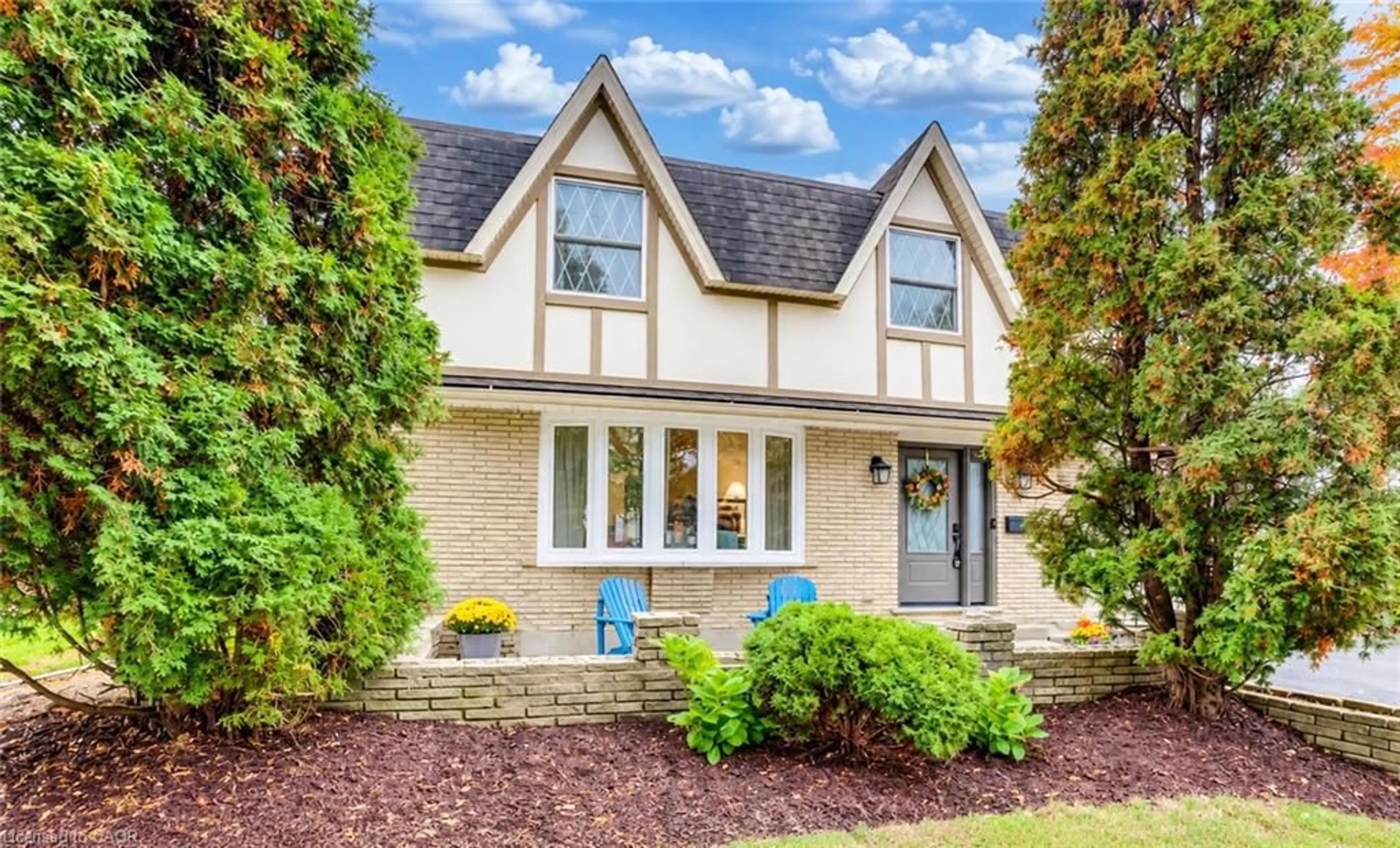 Home with vinyl exterior material, street for 97 Devonglen Dr, Kitchener Ontario N2R 1Z7