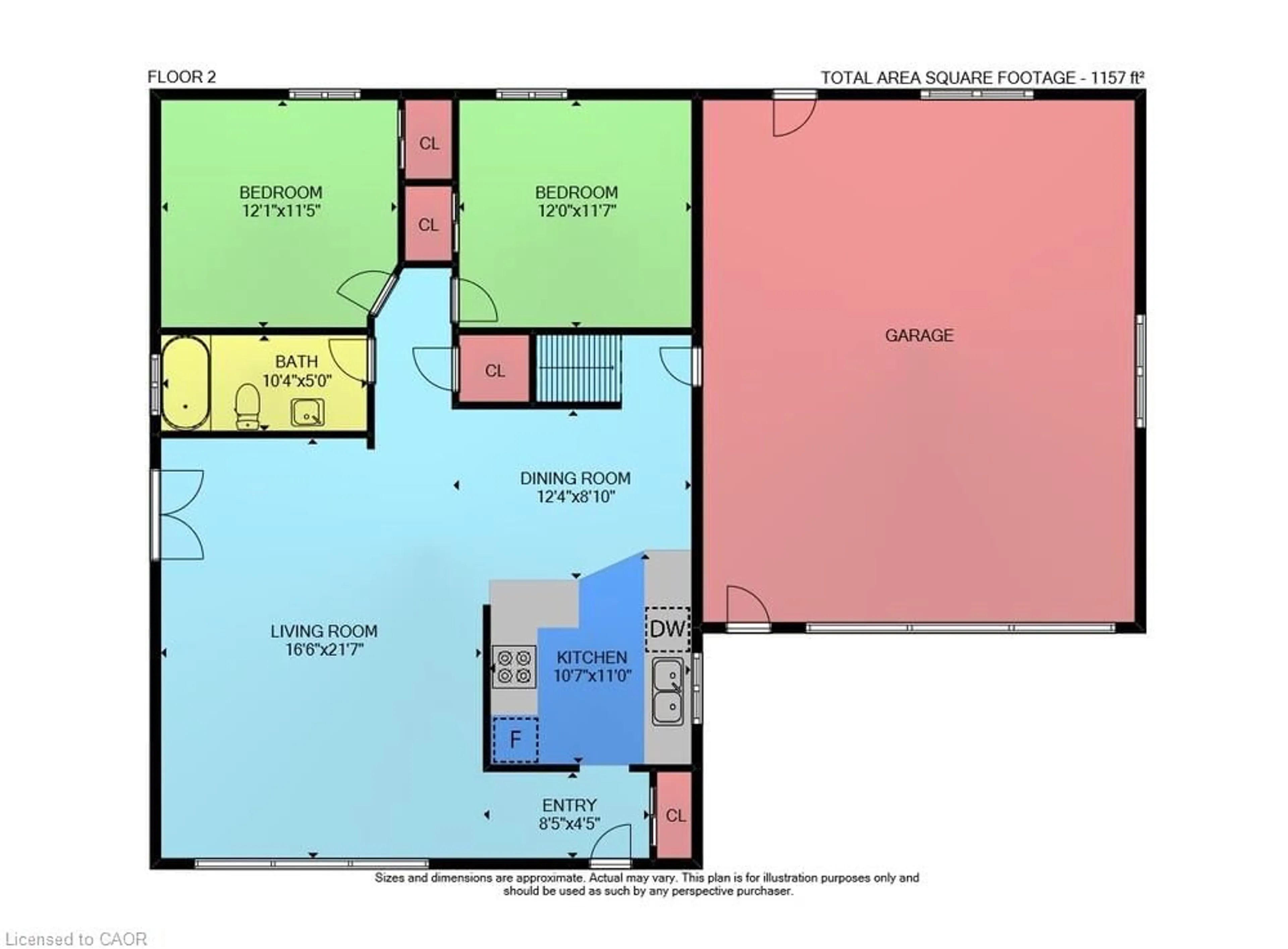 Floor plan for 2 Keen St, Jarvis Ontario N0A 1J0