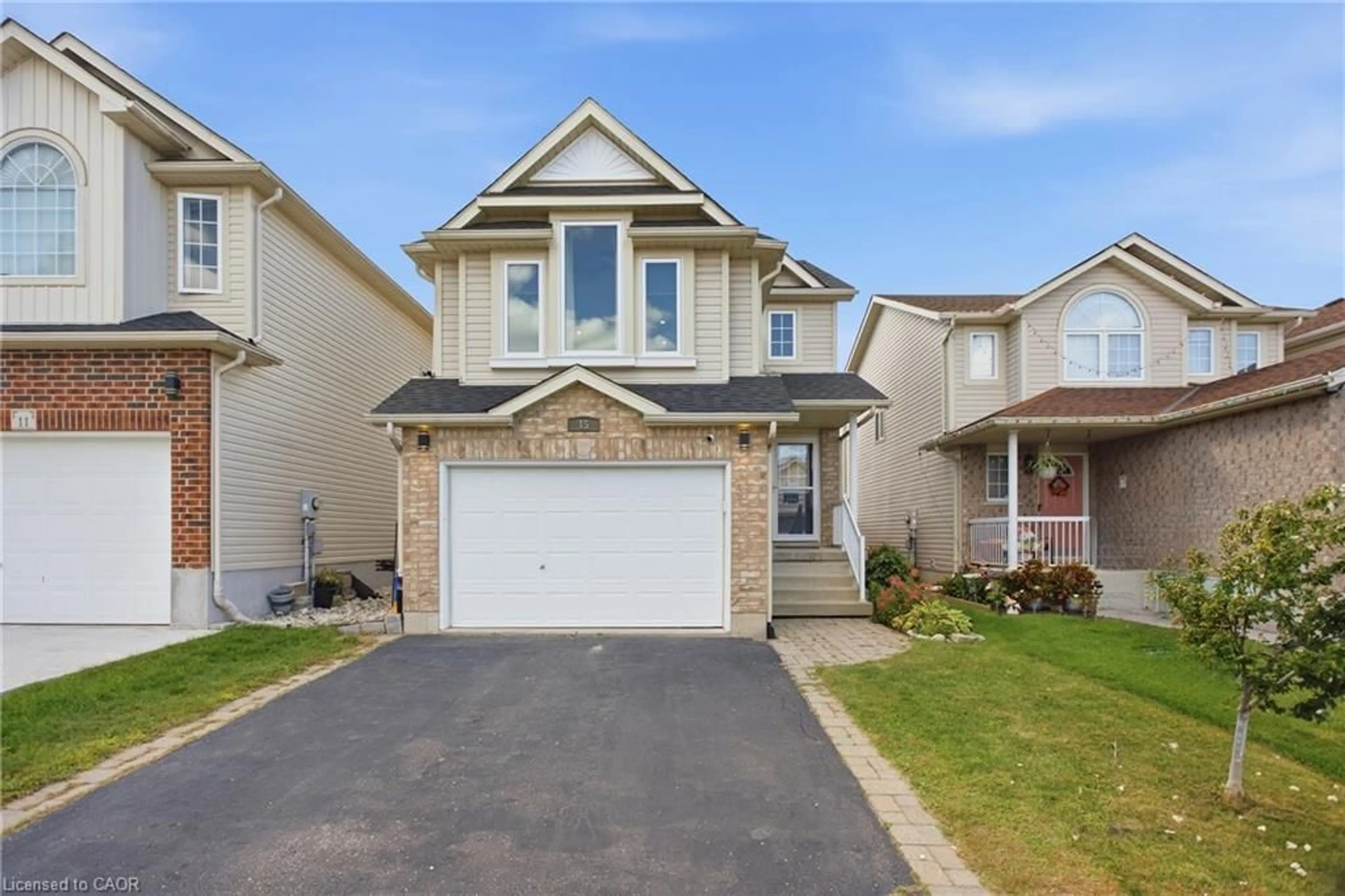 Home with vinyl exterior material, street for 15 Cannes St, Kitchener Ontario N2R 1V9