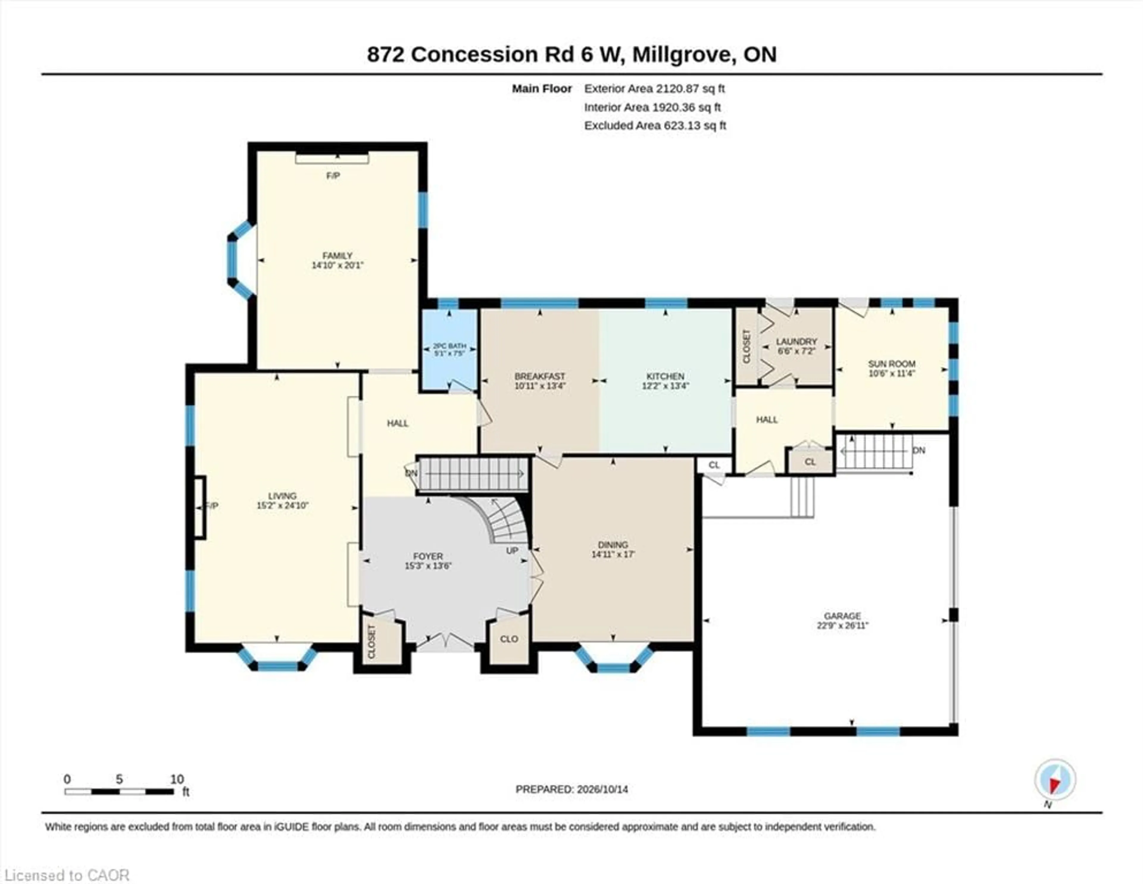 Floor plan for 872 6th Conc Rd, Flamborough Ontario L8B 1M9