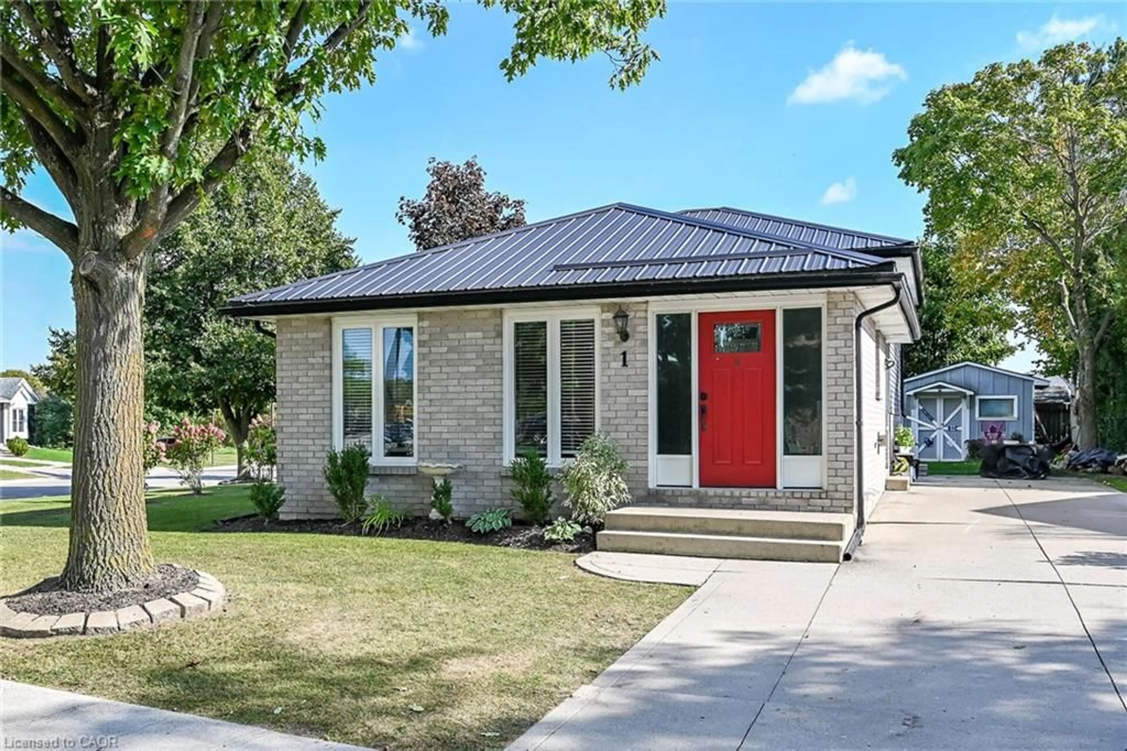 Home with brick exterior material, street for 1 Woodfield Ave, Townsend Ontario N0A 1S0