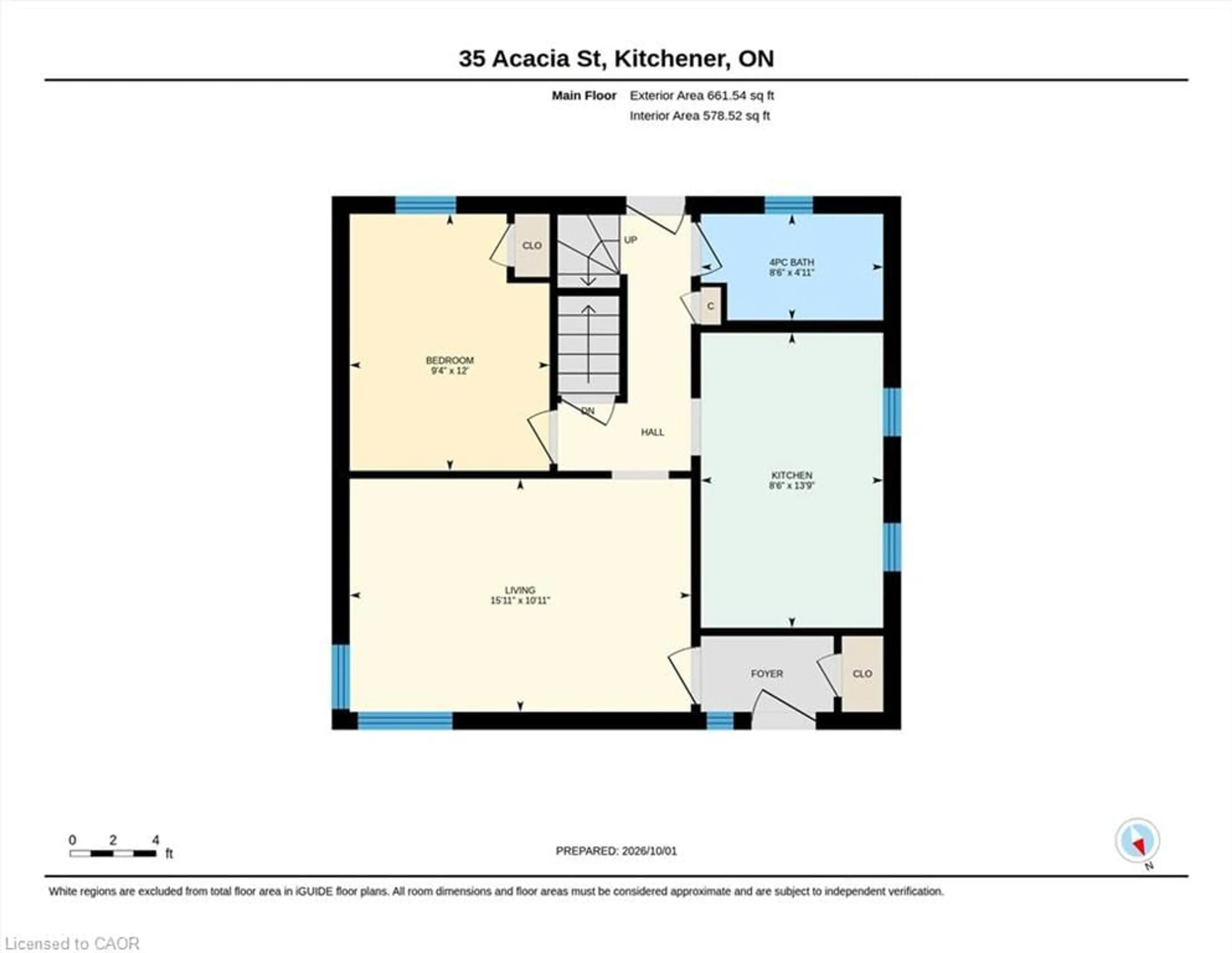 Floor plan for 35 Acacia St, Kitchener Ontario N2G 3B1
