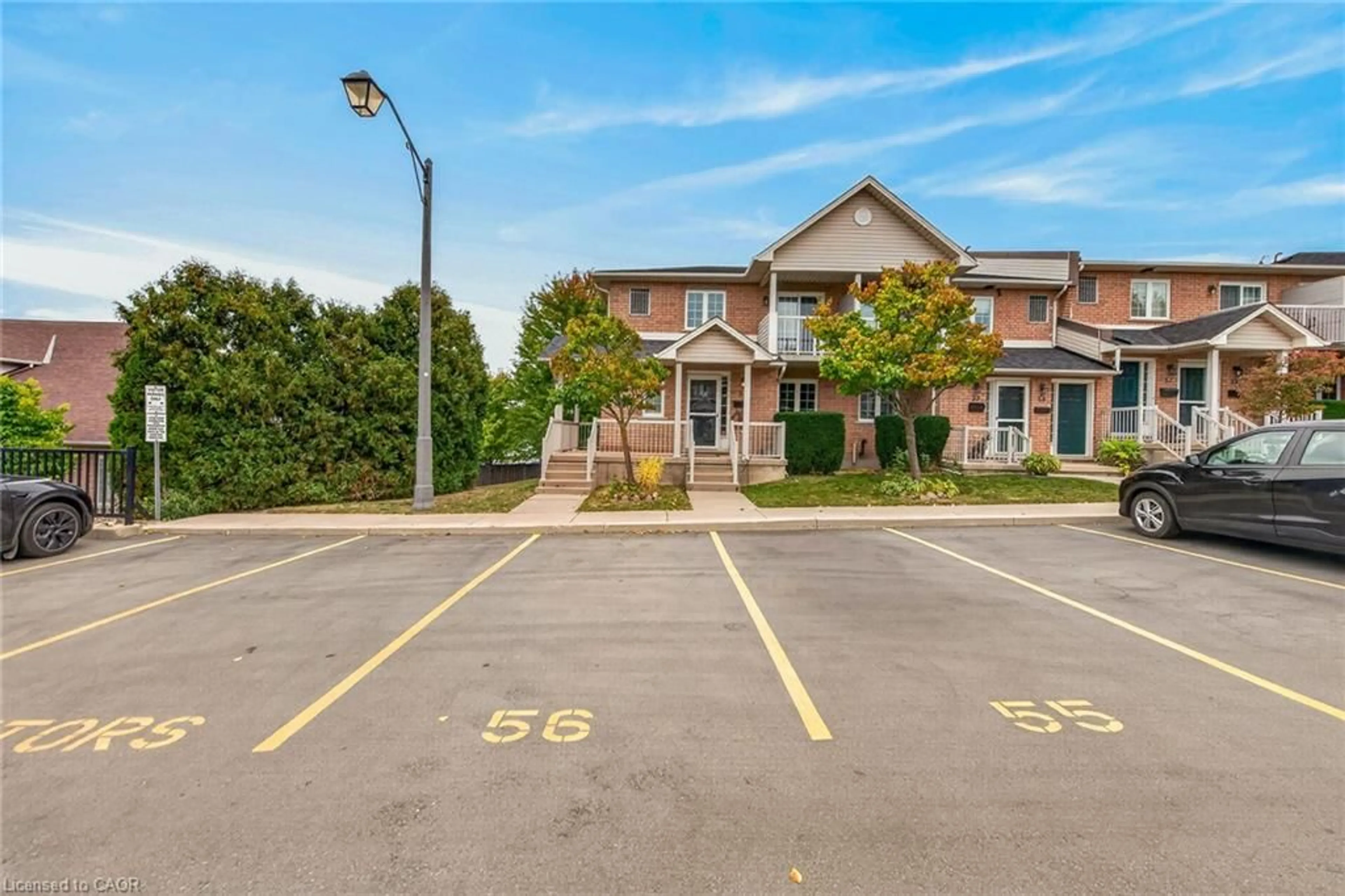 A pic from outside/outdoor area/front of a property/back of a property/a pic from drone, street for 2737 King St #55, Hamilton Ontario L8G 5H1