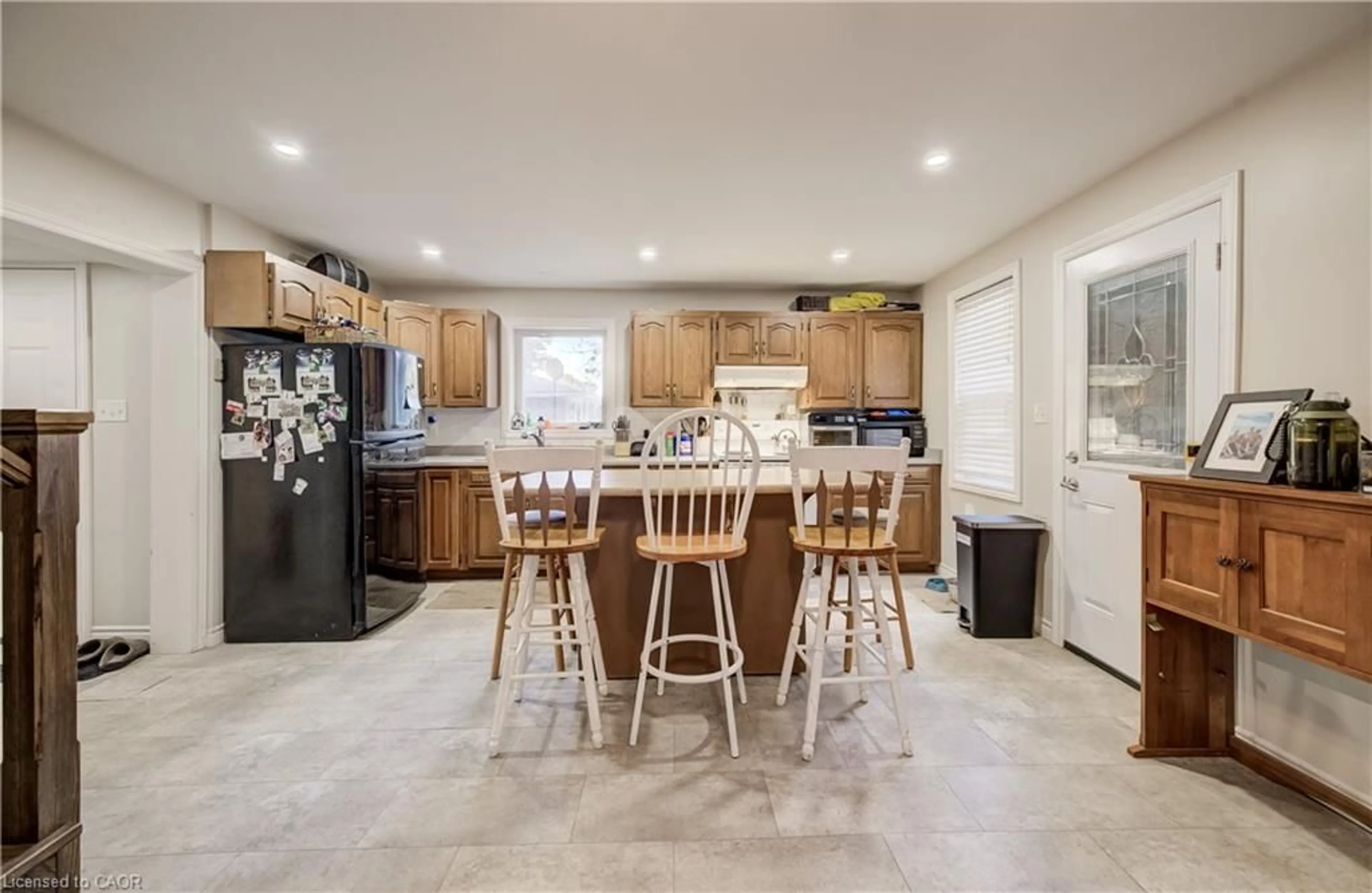 Open concept kitchen, ceramic/tile floor for 748 Arthur St, Ayton Ontario N0G 1C0