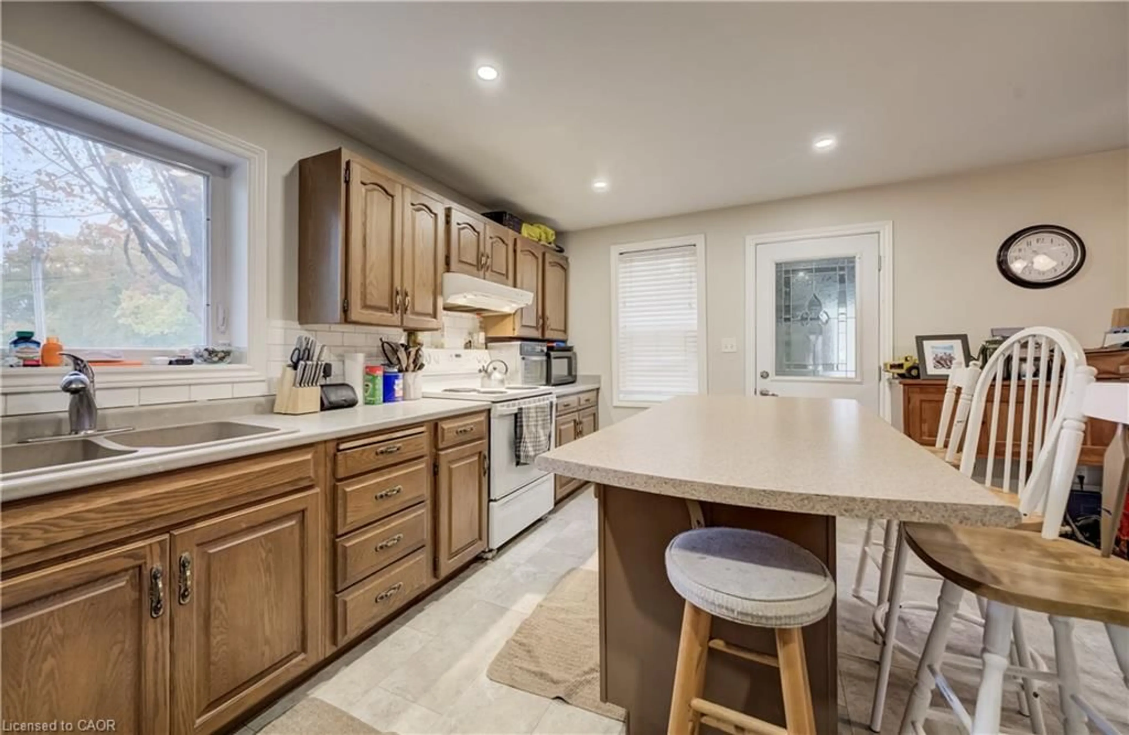 Open concept kitchen, ceramic/tile floor for 748 Arthur St, Ayton Ontario N0G 1C0