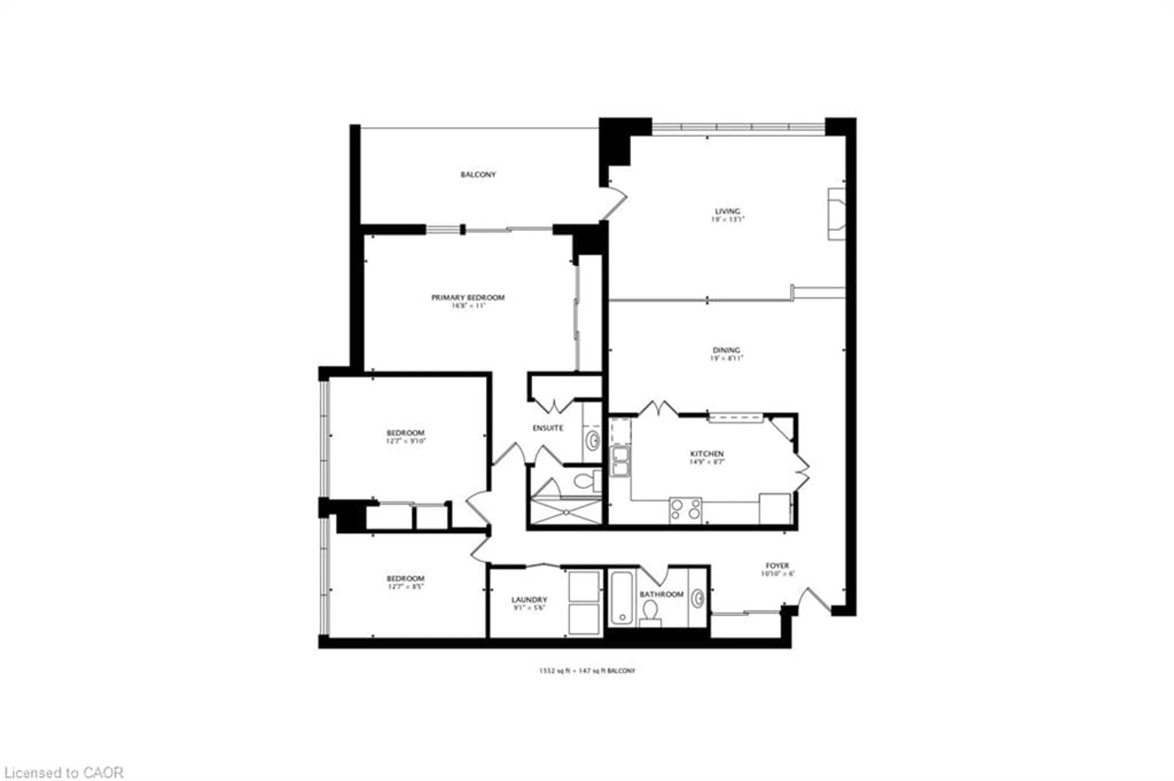 Floor plan for 2185 Marine Dr #202, Oakville Ontario L6L 5L6