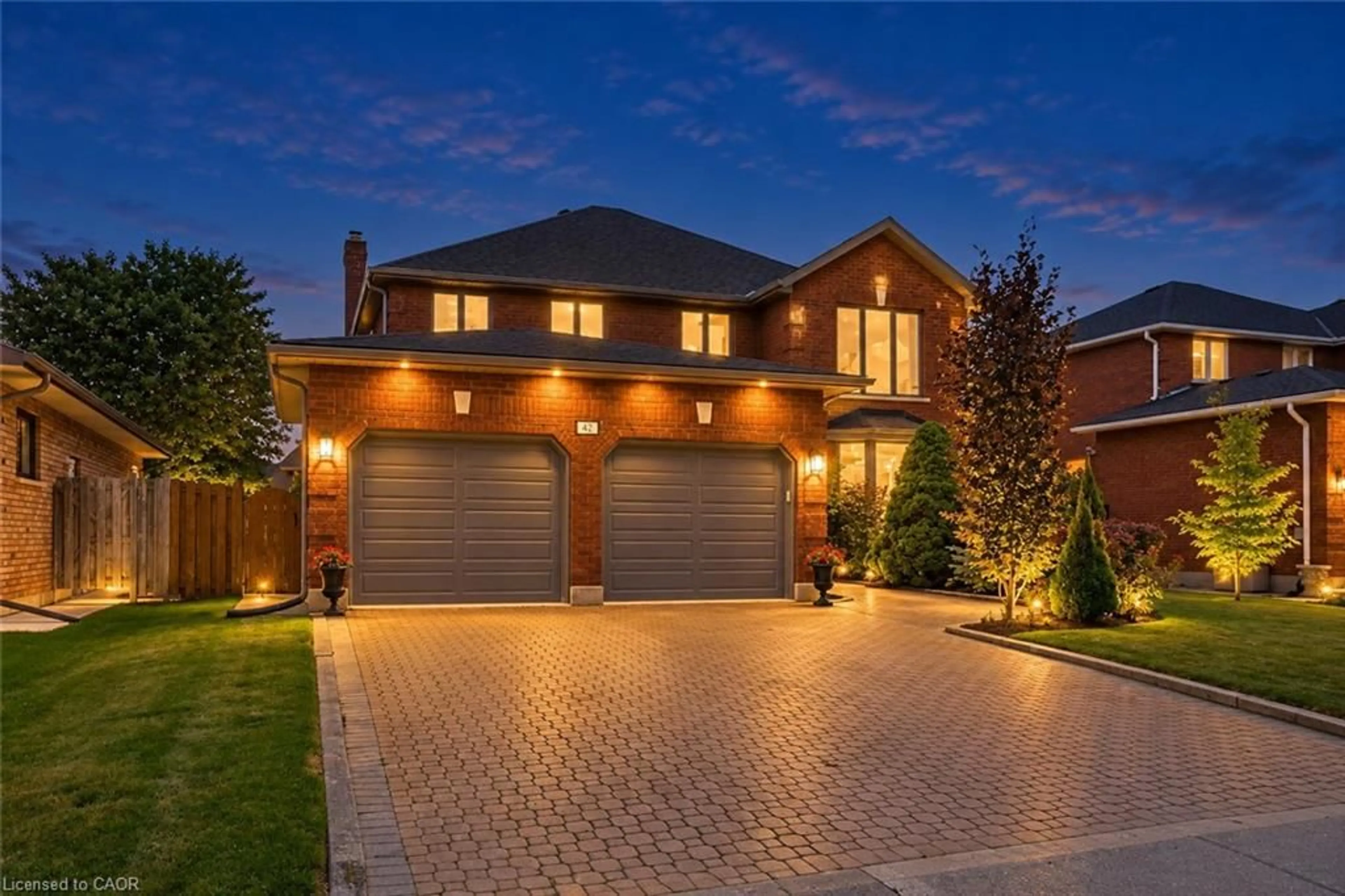 Home with brick exterior material, street for 42 Fox Run, Brantford Ontario N3R 7P7