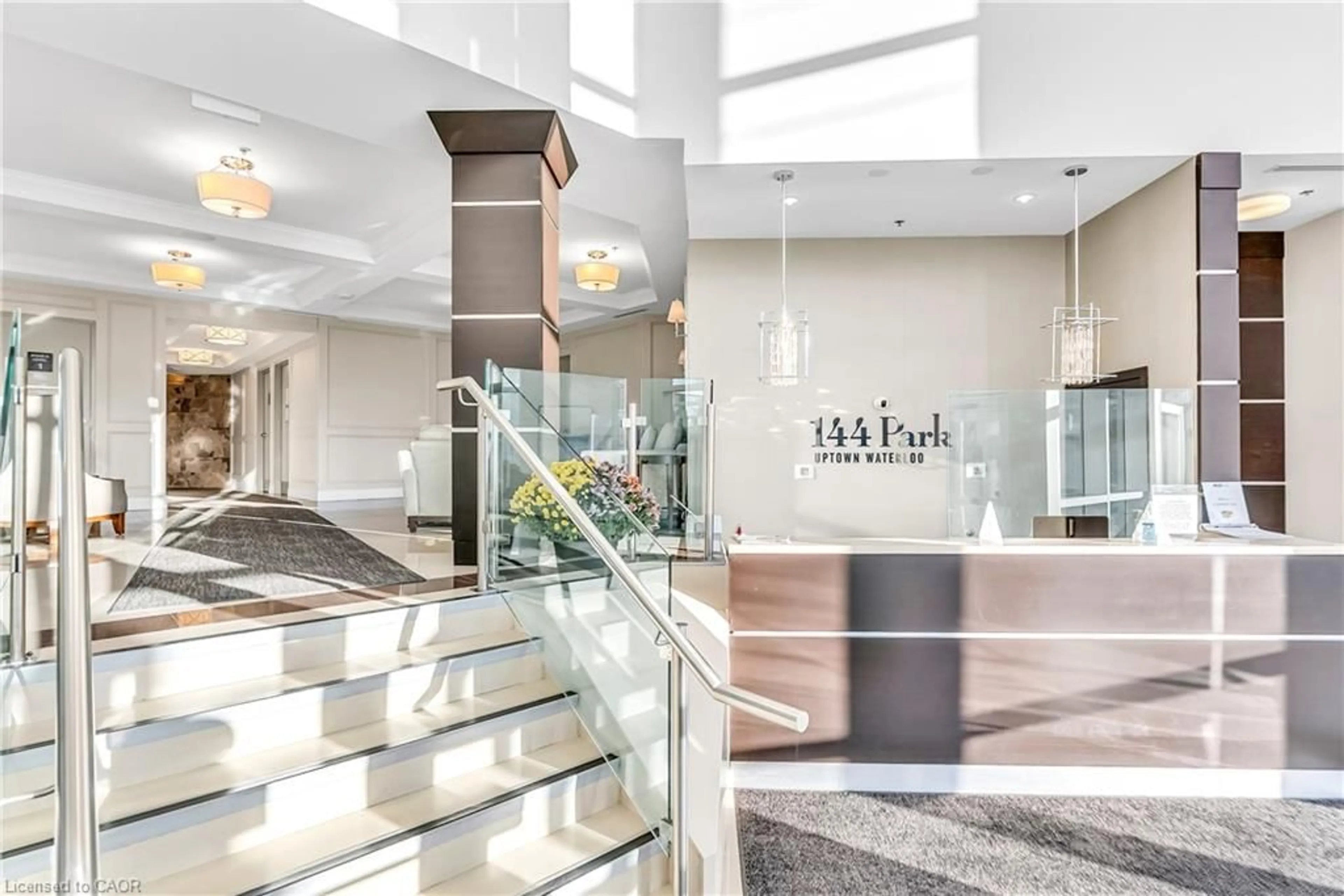 Indoor foyer for 144 Park St #503, Waterloo Ontario N2L 0B6