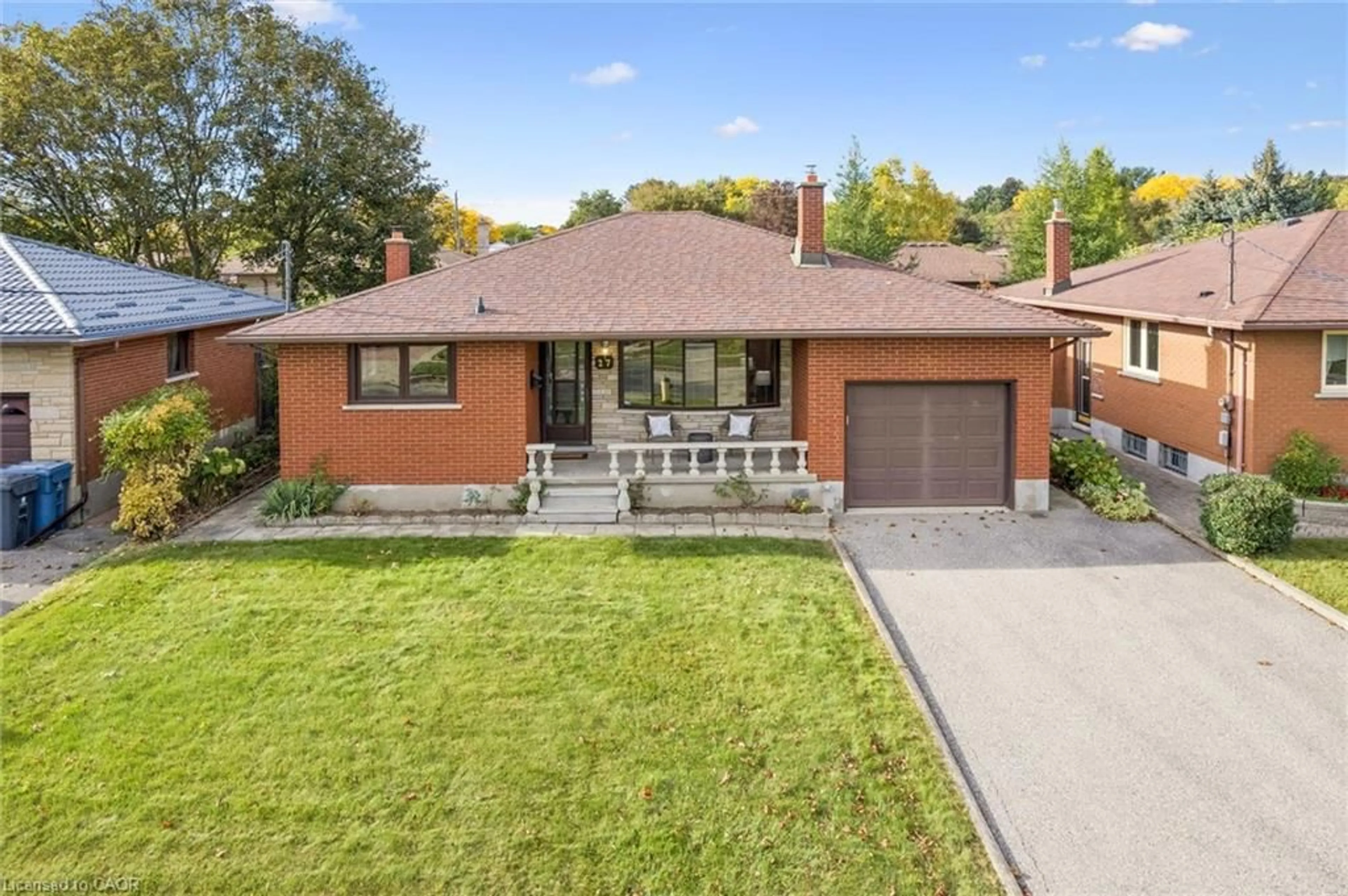 Home with brick exterior material, street for 27 Palermo Cres, Guelph Ontario N1E 2J8
