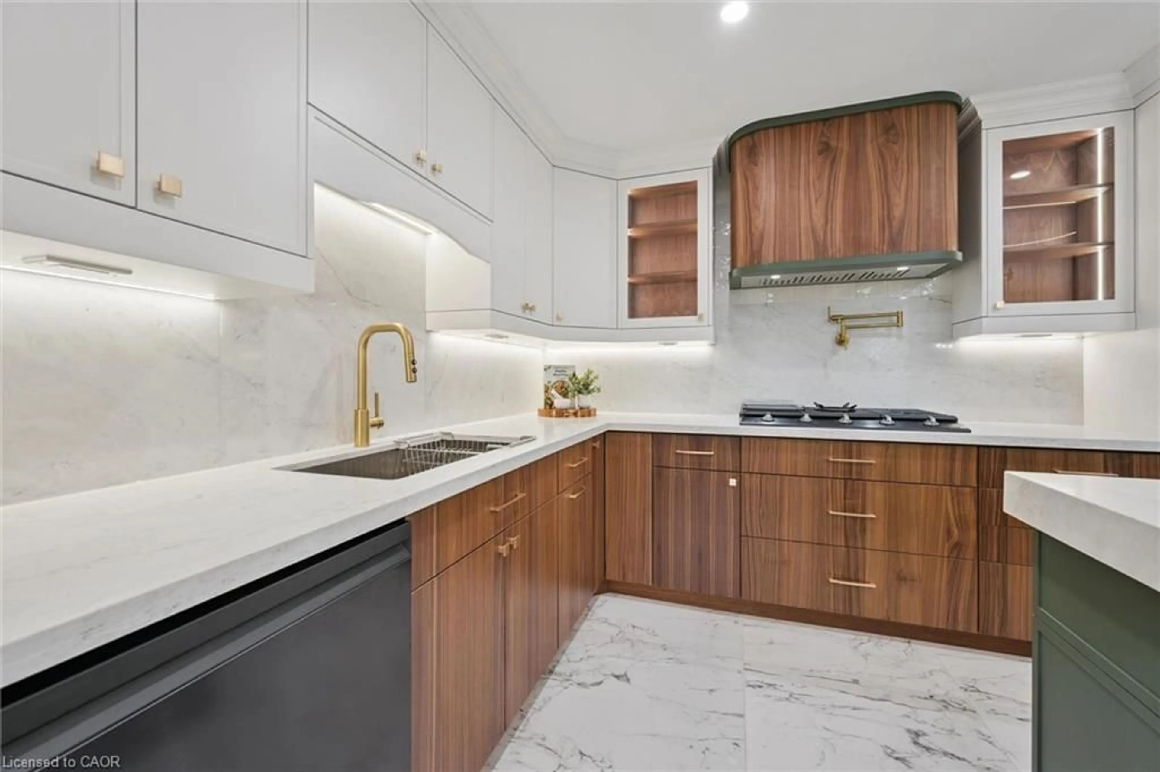 Contemporary kitchen, ceramic/tile floor for 11 Bridlewood Dr, Guelph Ontario N1G 4A5
