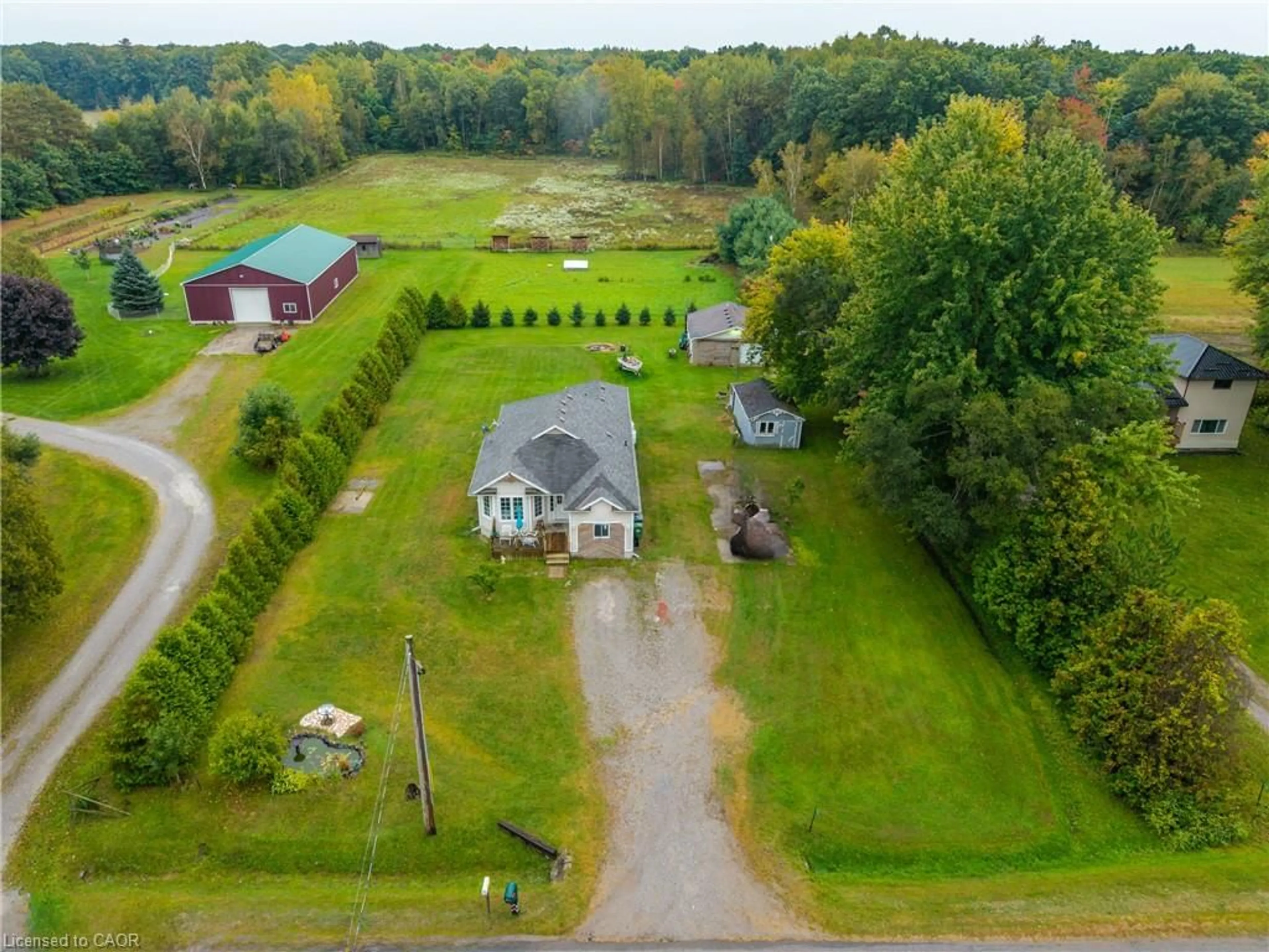 A pic from outside/outdoor area/front of a property/back of a property/a pic from drone, unknown for 650 Charlotteville Rd 7 Rd, Simcoe Ontario N3Y 4K5