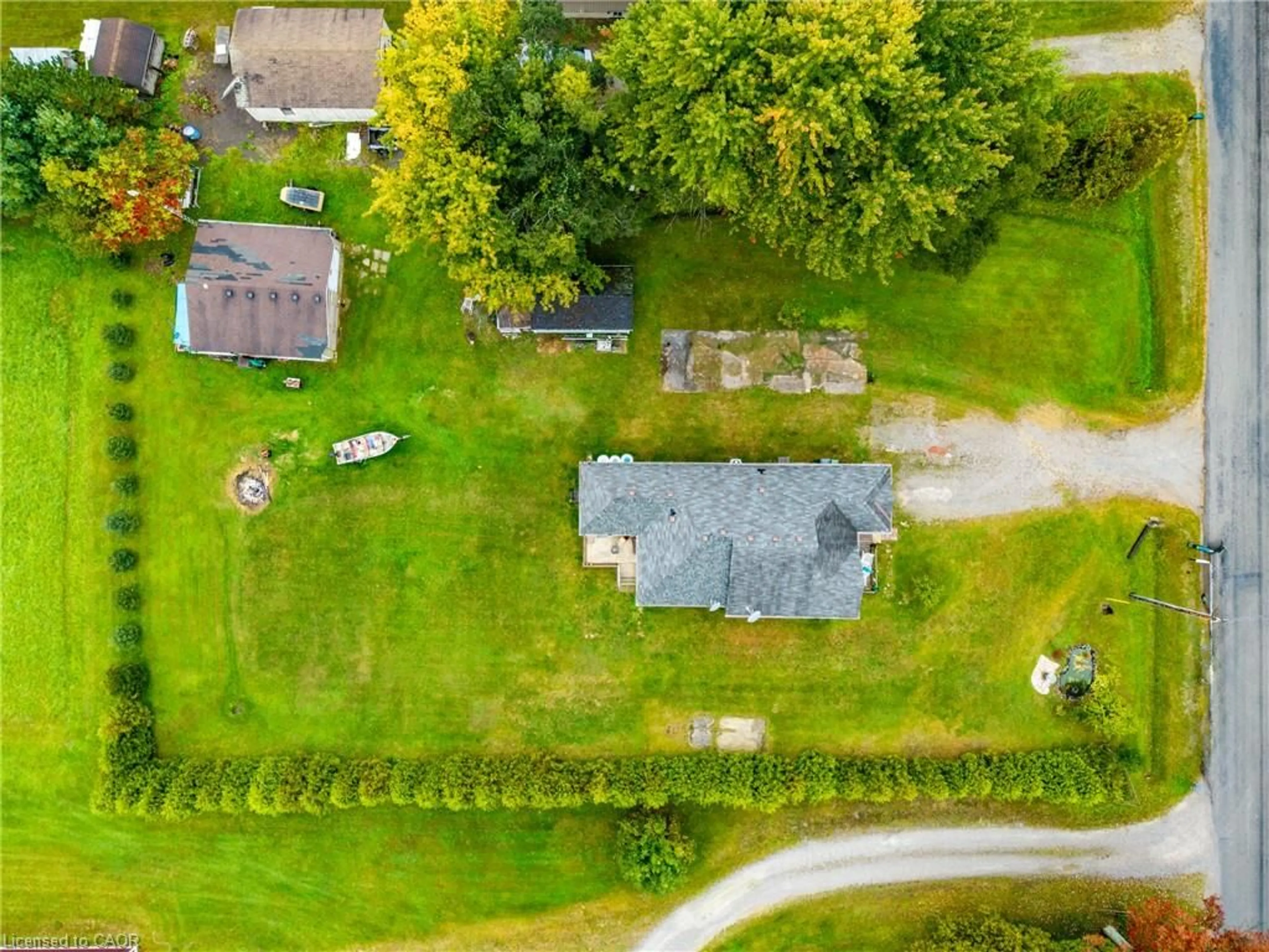 A pic from outside/outdoor area/front of a property/back of a property/a pic from drone, unknown for 650 Charlotteville Rd 7 Rd, Simcoe Ontario N3Y 4K5