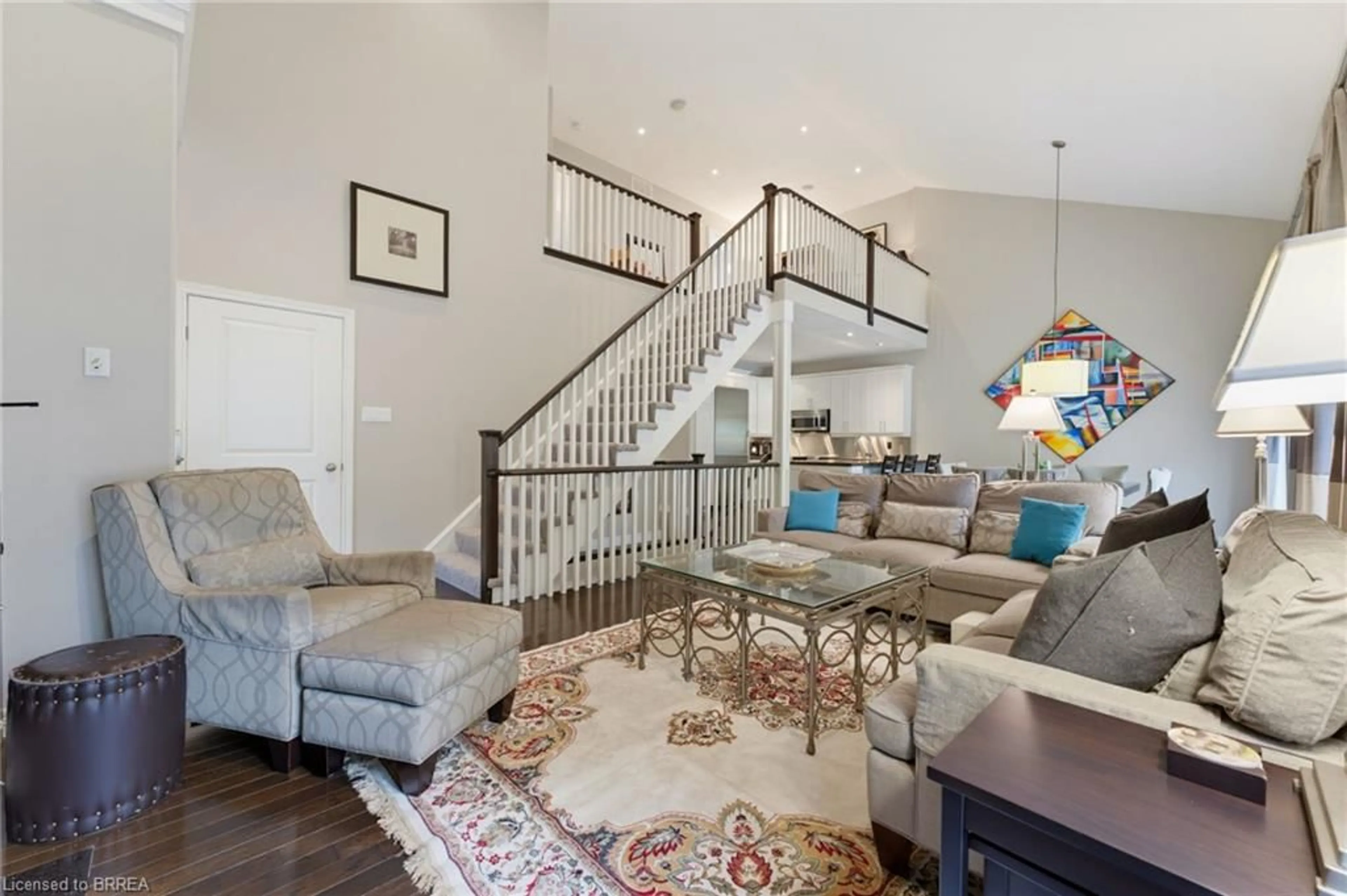 Living room with furniture, unknown for 68 Fairview Dr #3, Brantford Ontario N3R 2W9