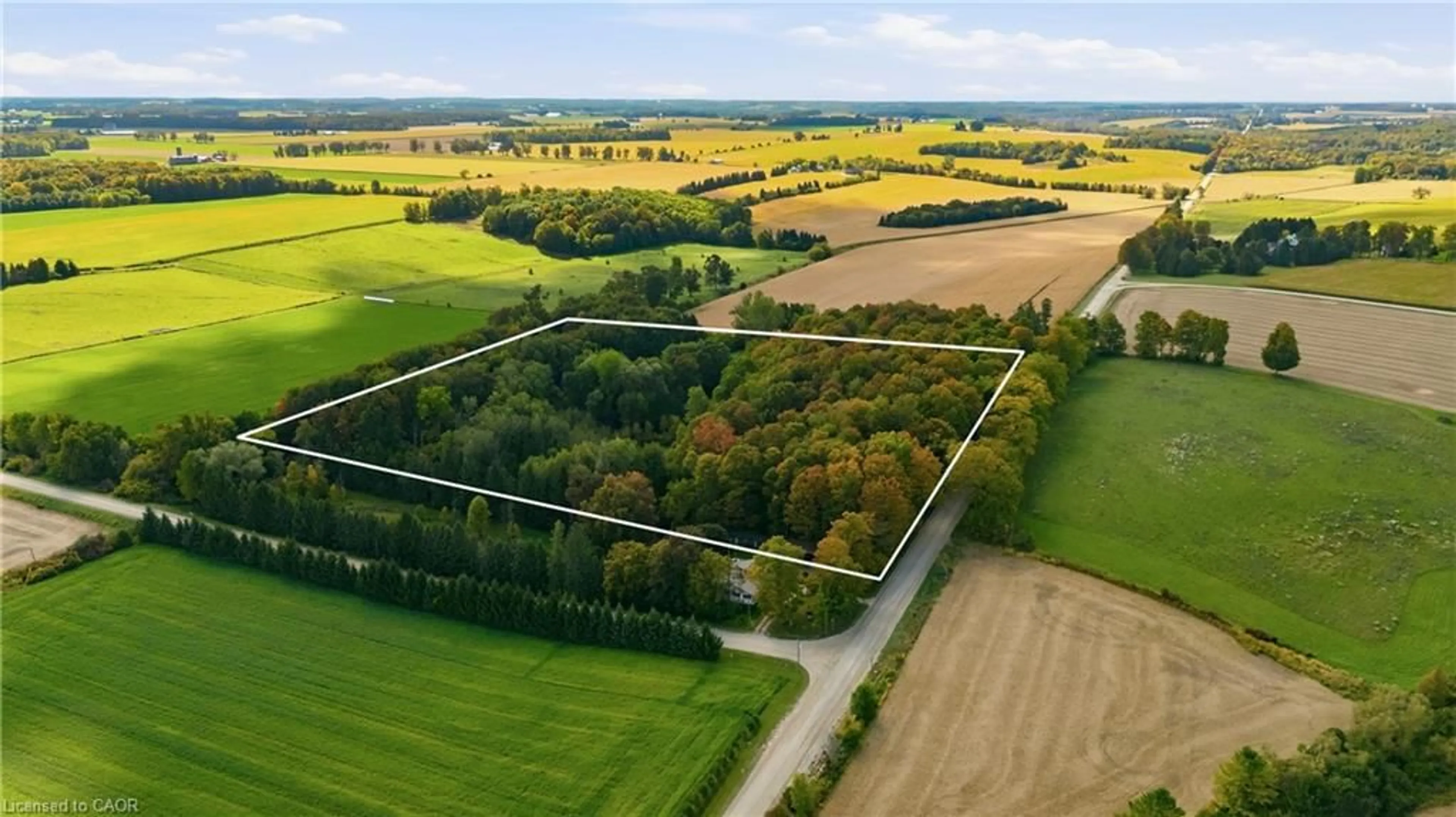A pic from outside/outdoor area/front of a property/back of a property/a pic from drone, forest/trees view for 984436 Perth Oxford Rd, Embro Ontario N0J 1J0