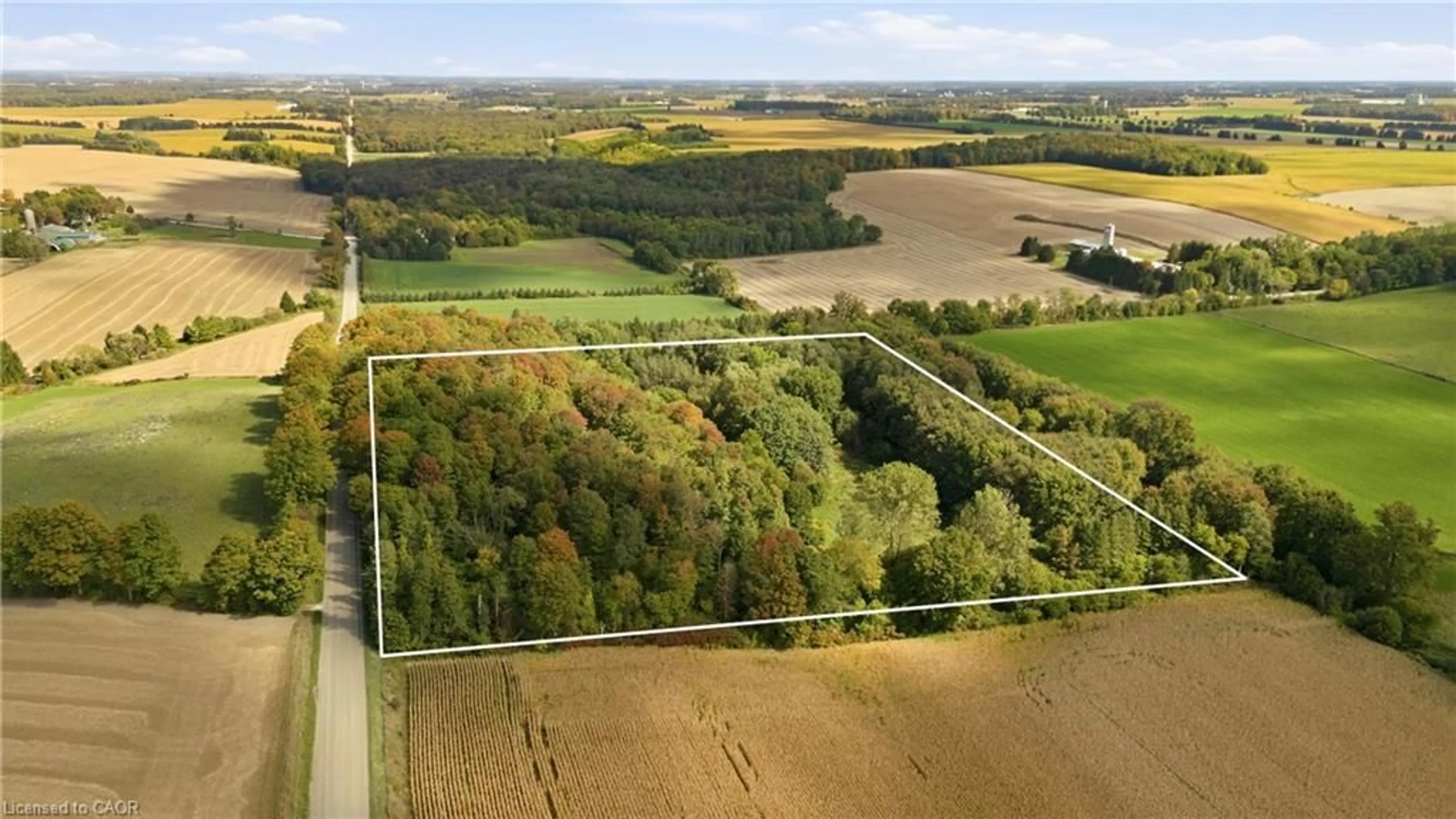 A pic from outside/outdoor area/front of a property/back of a property/a pic from drone, forest/trees view for 984436 Perth Oxford Rd, Embro Ontario N0J 1J0