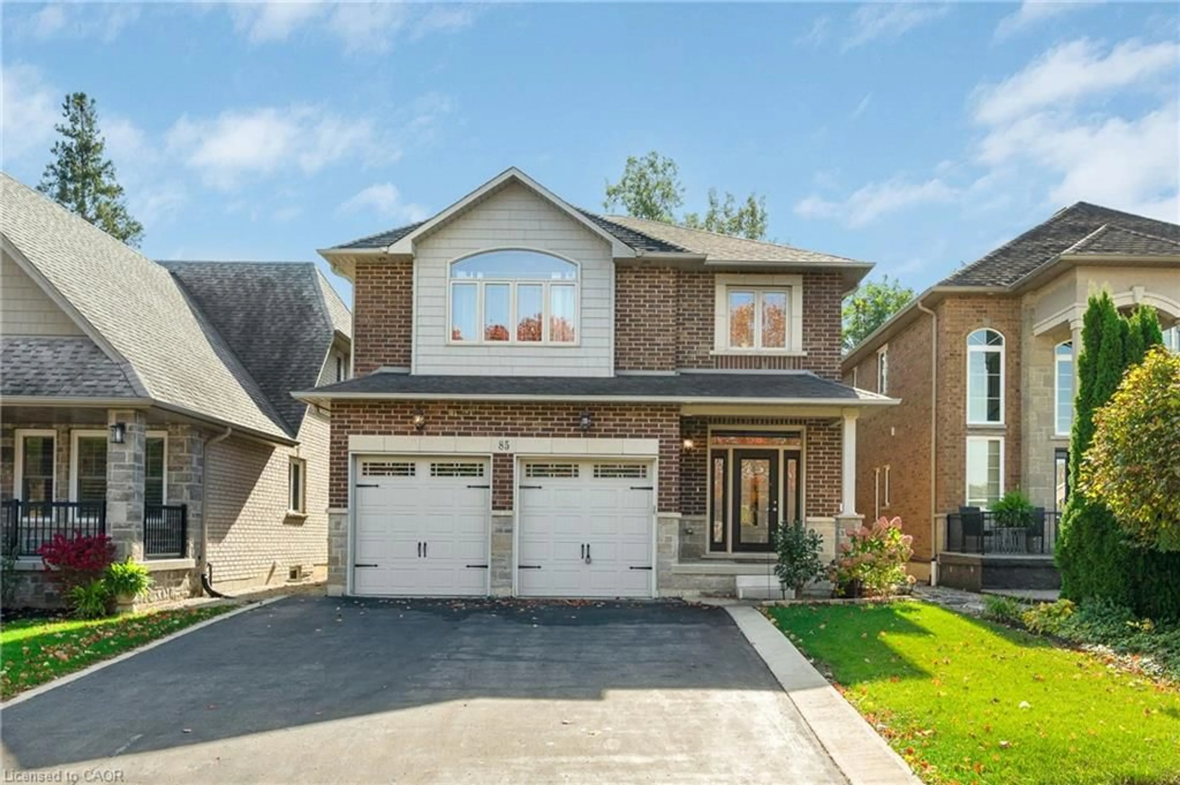 Home with brick exterior material, street for 85 Kopperfield Lane, Hamilton Ontario L0R 1W0