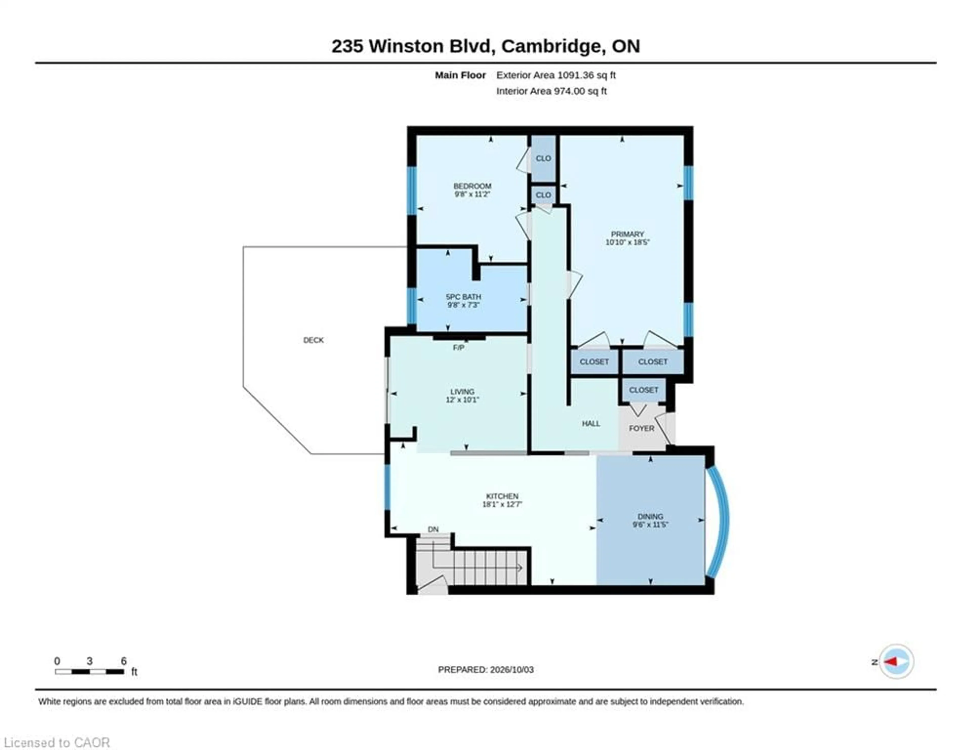 Floor plan for 235 Winston Blvd, Cambridge Ontario N3C 1M4