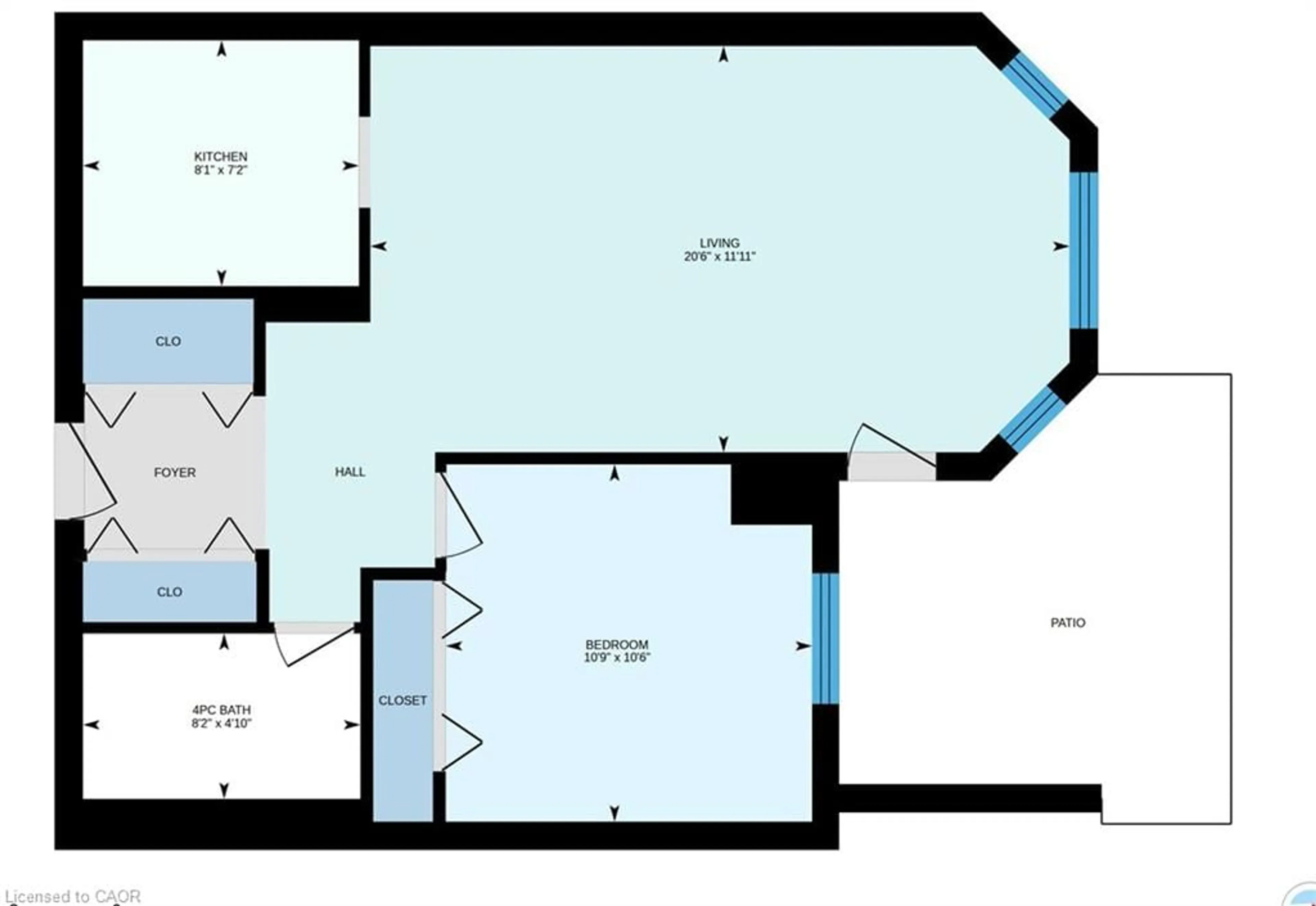 Floor plan for 1414 King St #101, Kitchener Ontario N2G 4T8