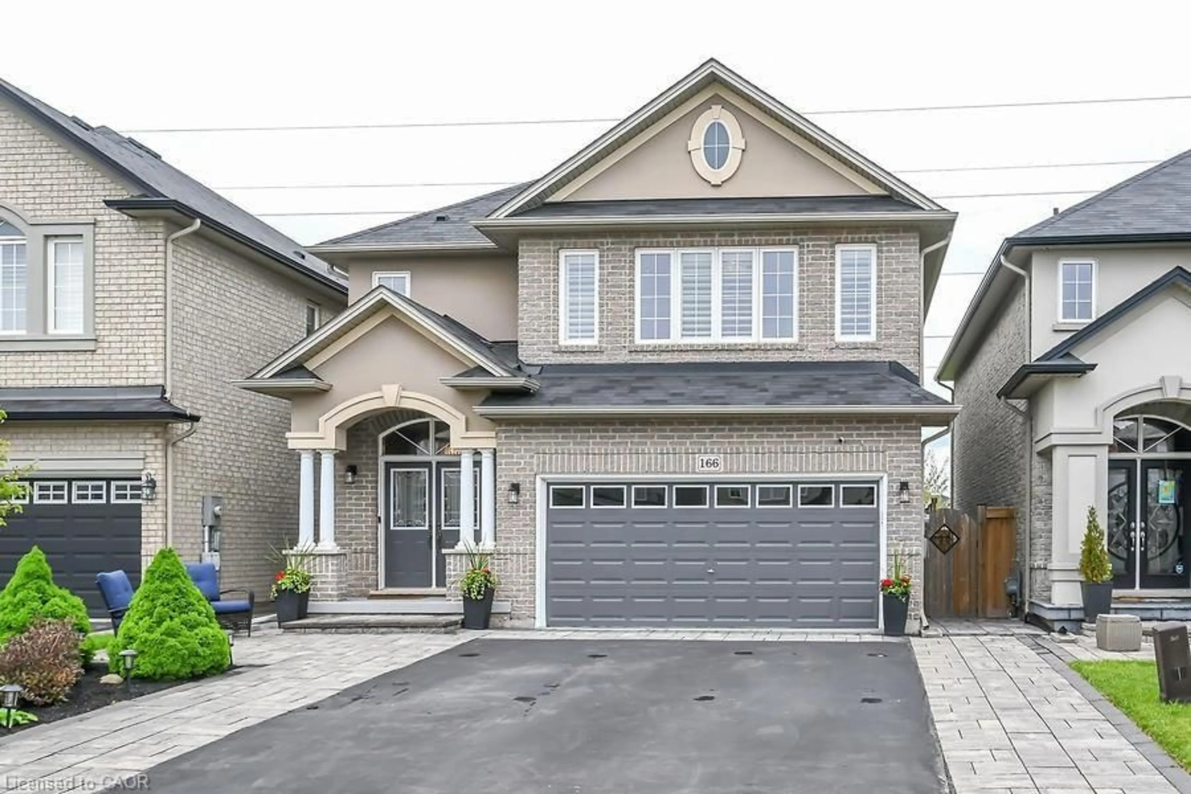 Home with brick exterior material, street for 166 Irwin Ave, Ancaster Ontario L9K 0G2