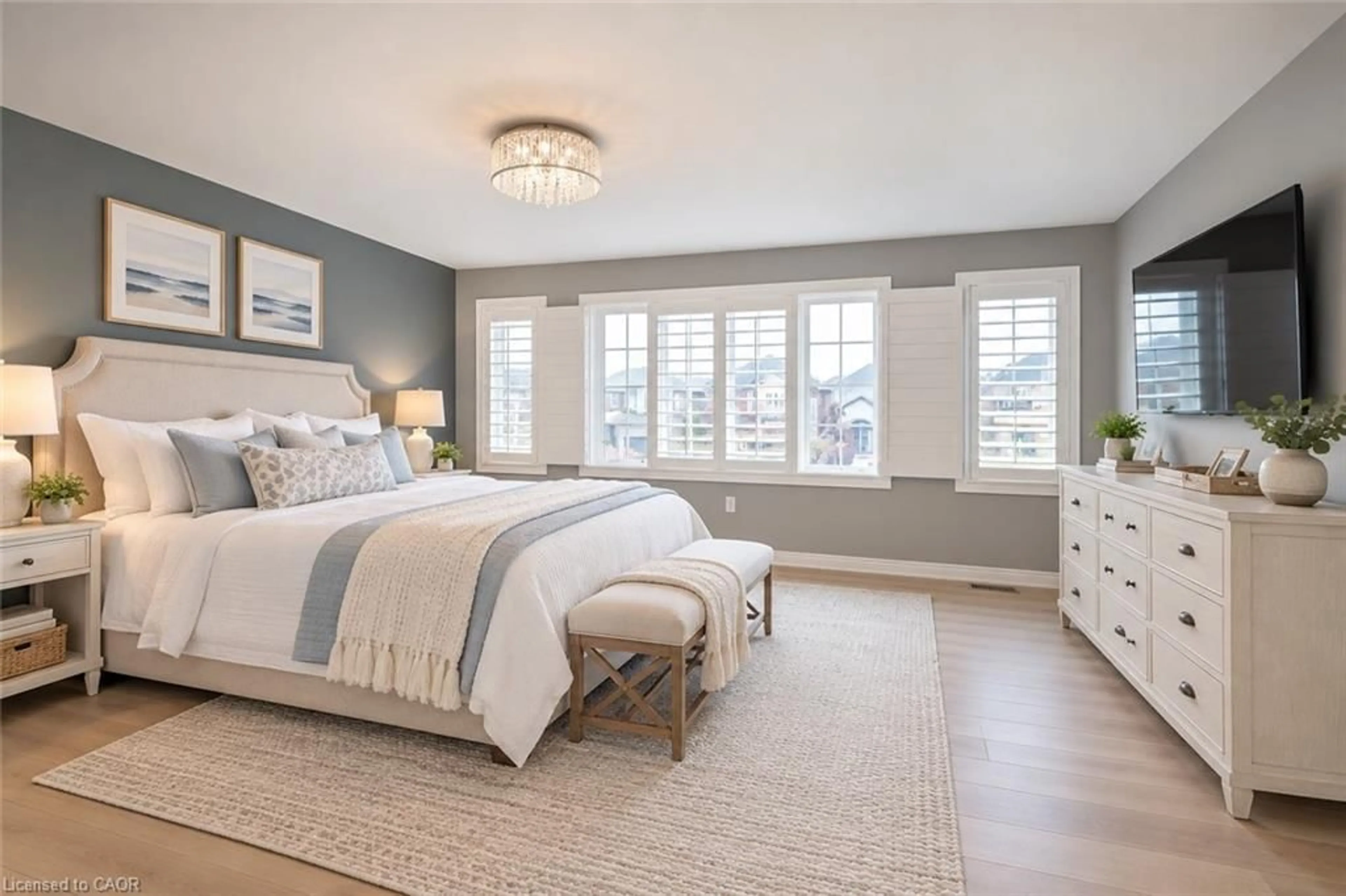 Bedroom with bed, unknown for 166 Irwin Ave, Ancaster Ontario L9K 0G2