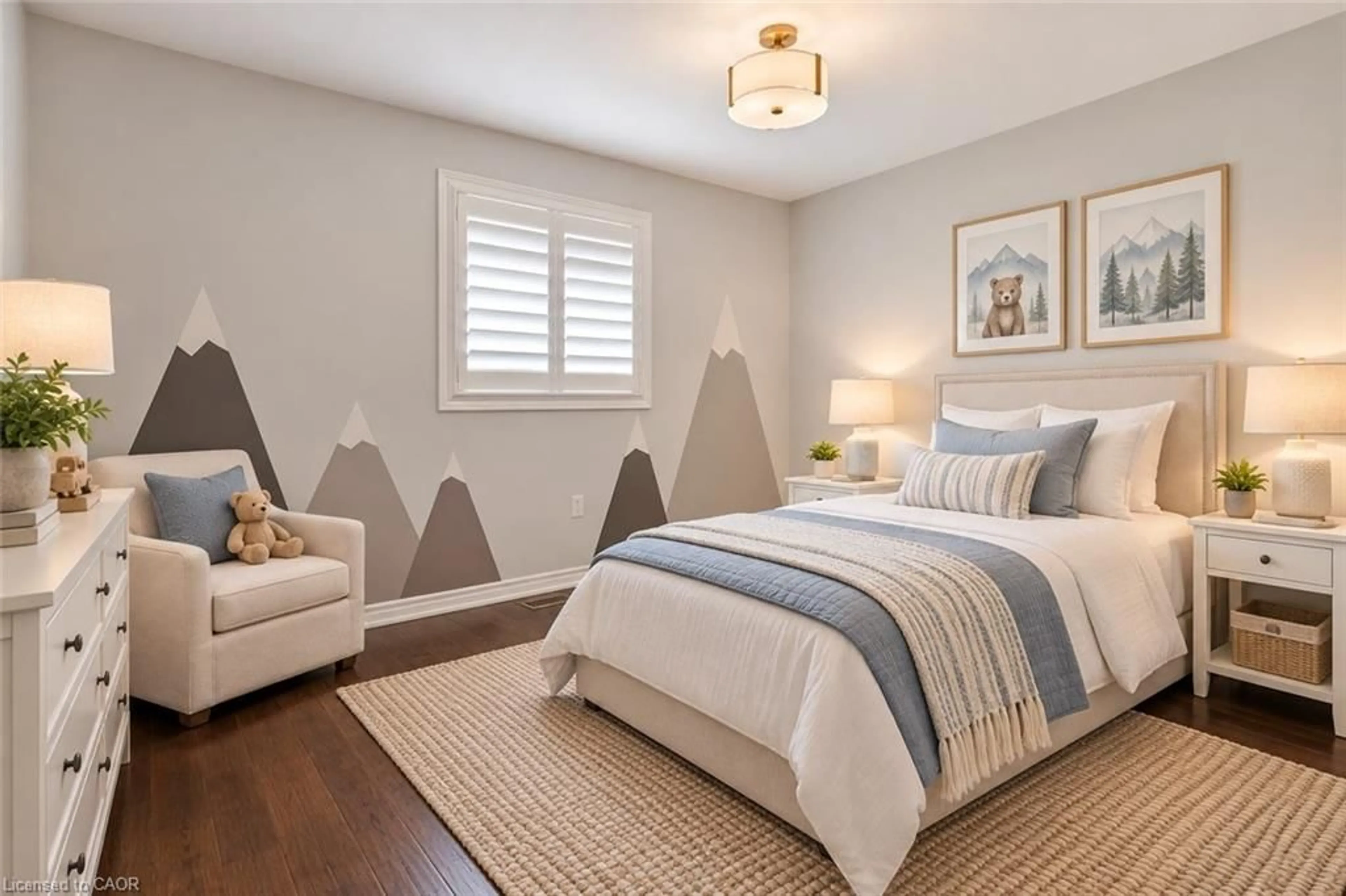 Bedroom with bed, unknown for 166 Irwin Ave, Ancaster Ontario L9K 0G2