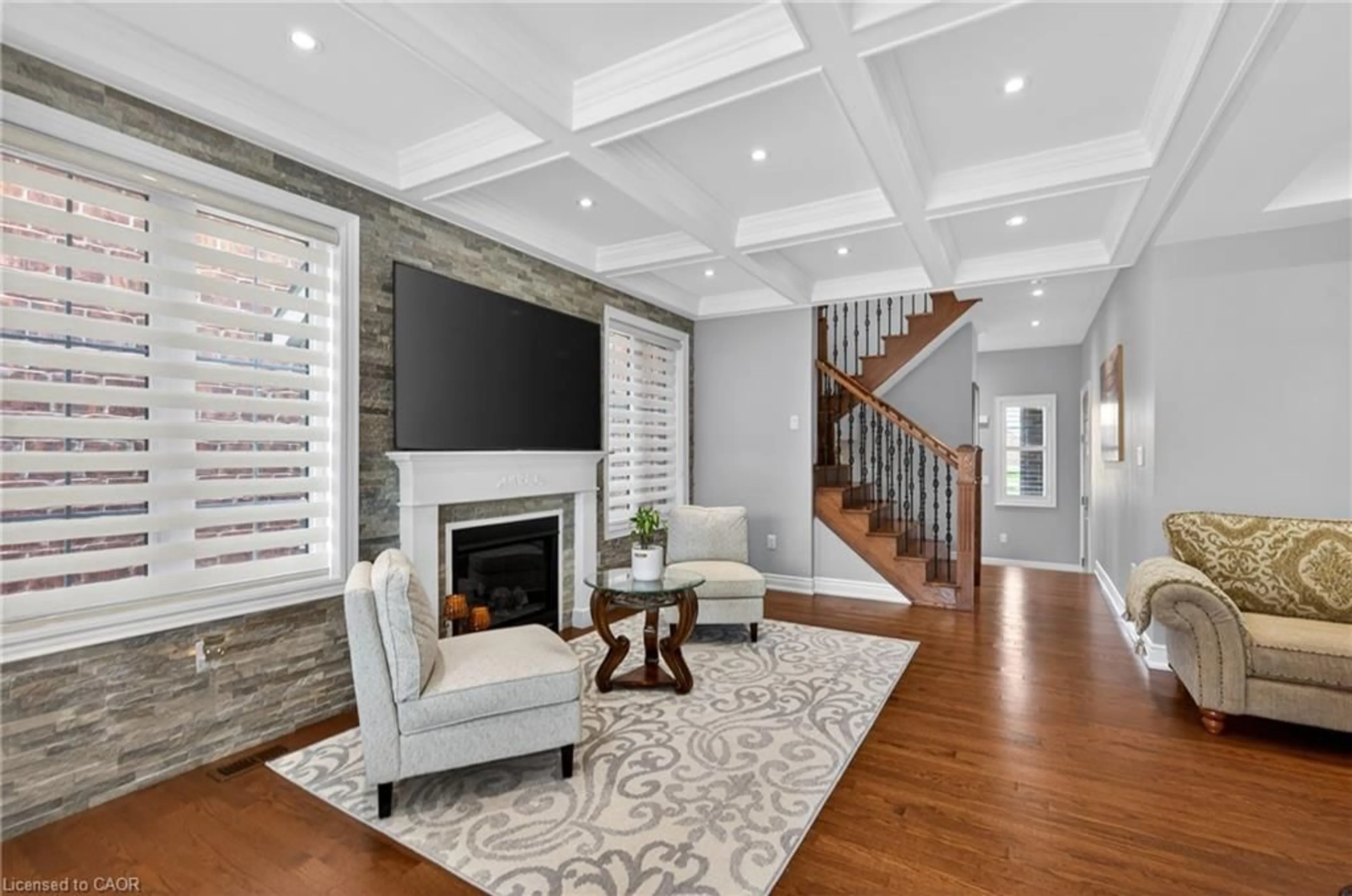 Home theater for 77 Mcmichael Ave, Kleinburg Ontario L4H 4T2