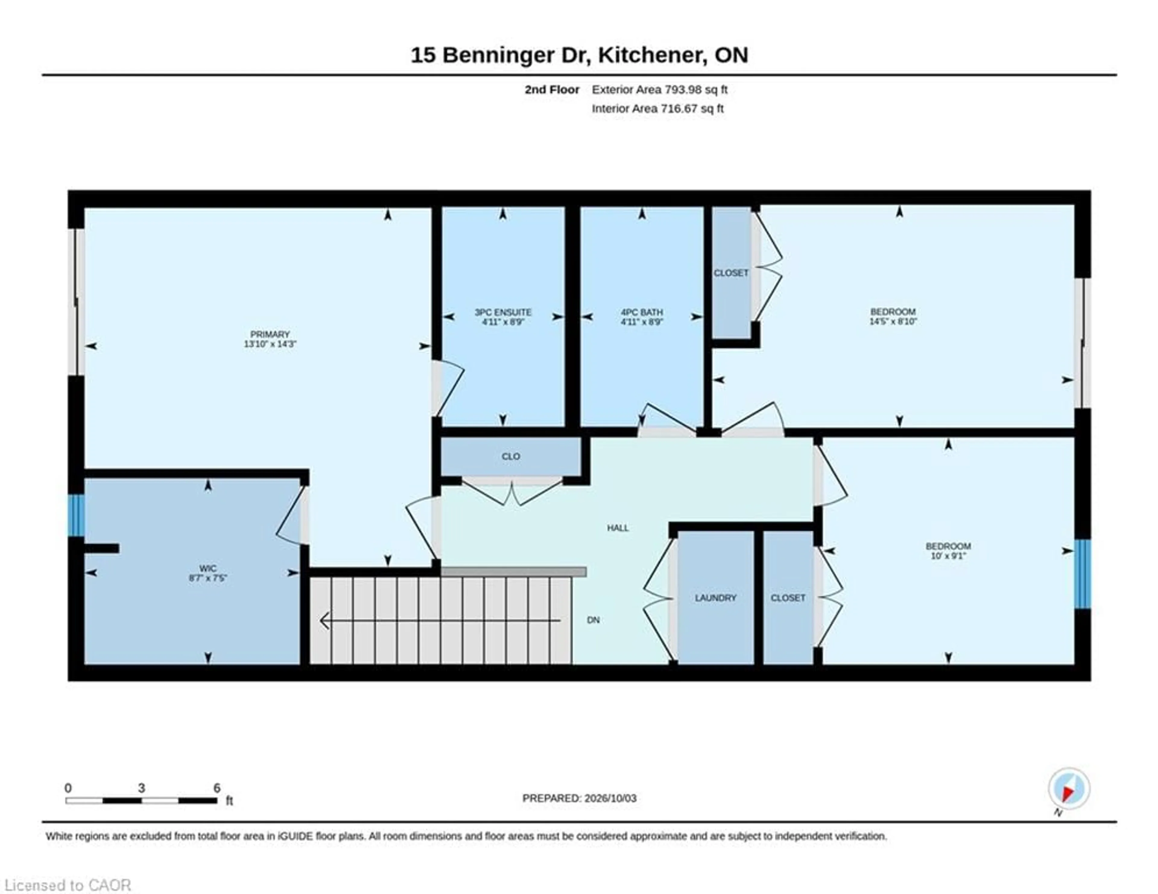 Floor plan for 15 Benninger Dr, Kitchener Ontario N2E 0J4