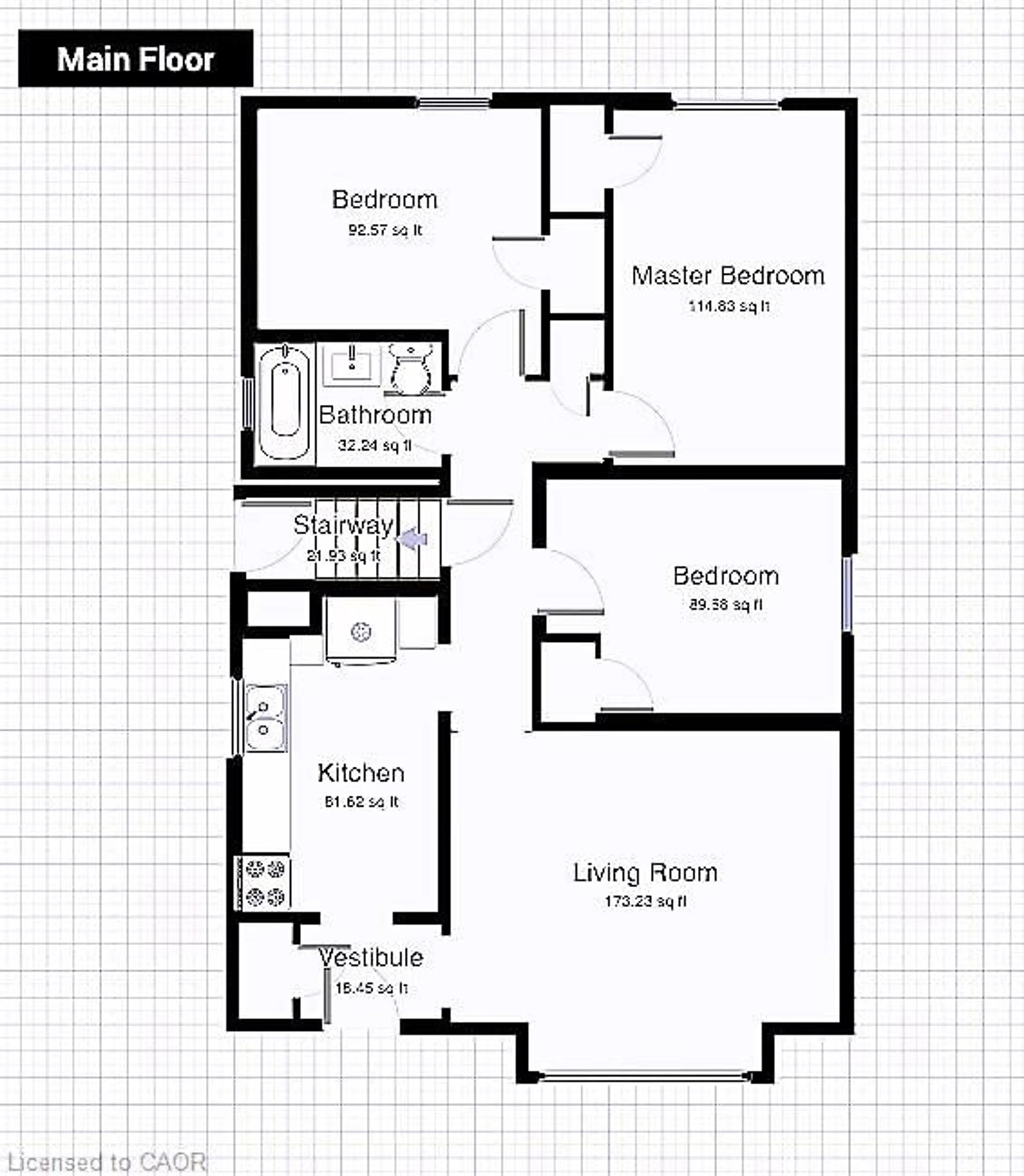 Floor plan for 184 East 35th St, Hamilton Ontario L8V 3Y2
