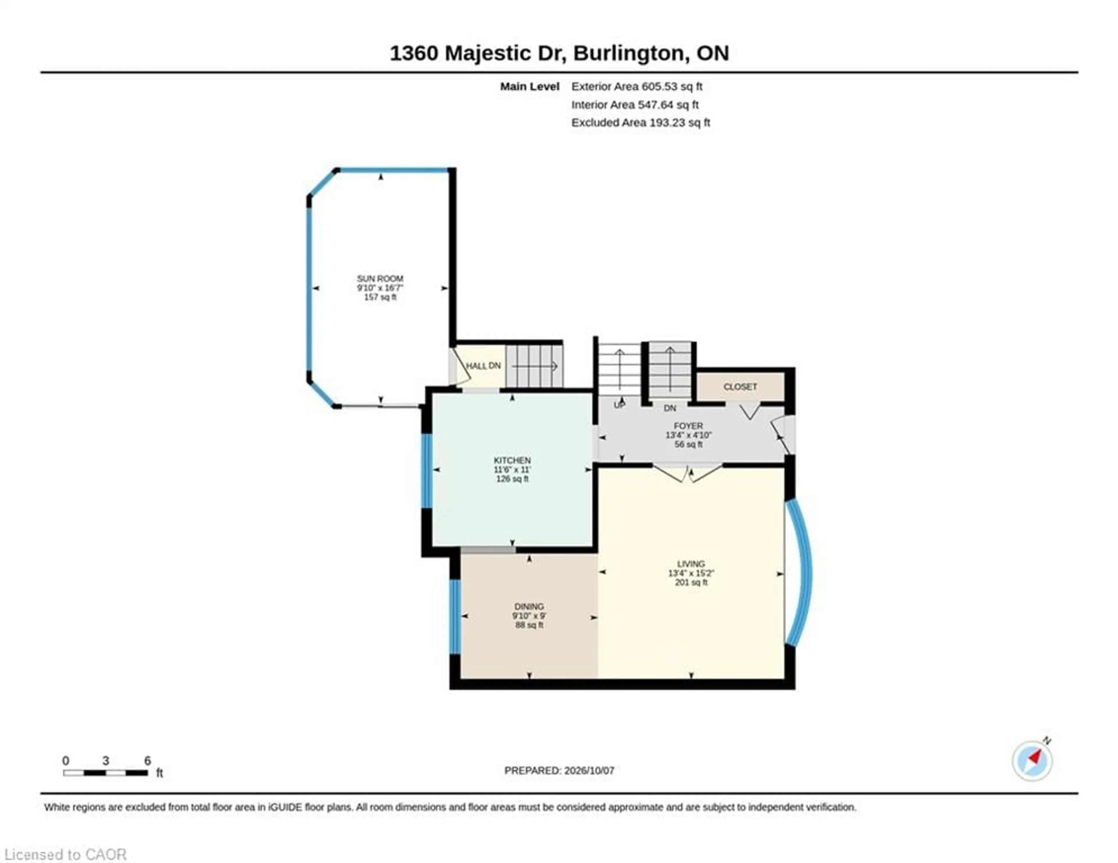 Floor plan for 1360 Majestic Dr, Burlington Ontario L7M 1G3