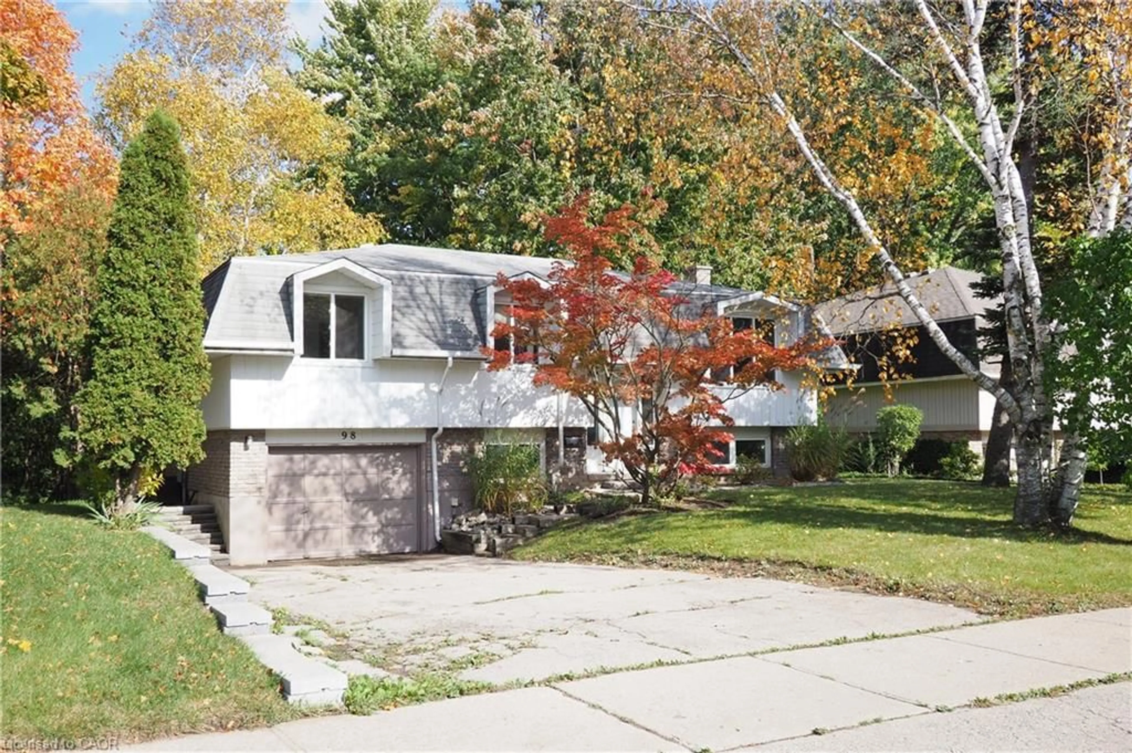 Home with vinyl exterior material, street for 98 Amos Ave, Waterloo Ontario N2L 5C4