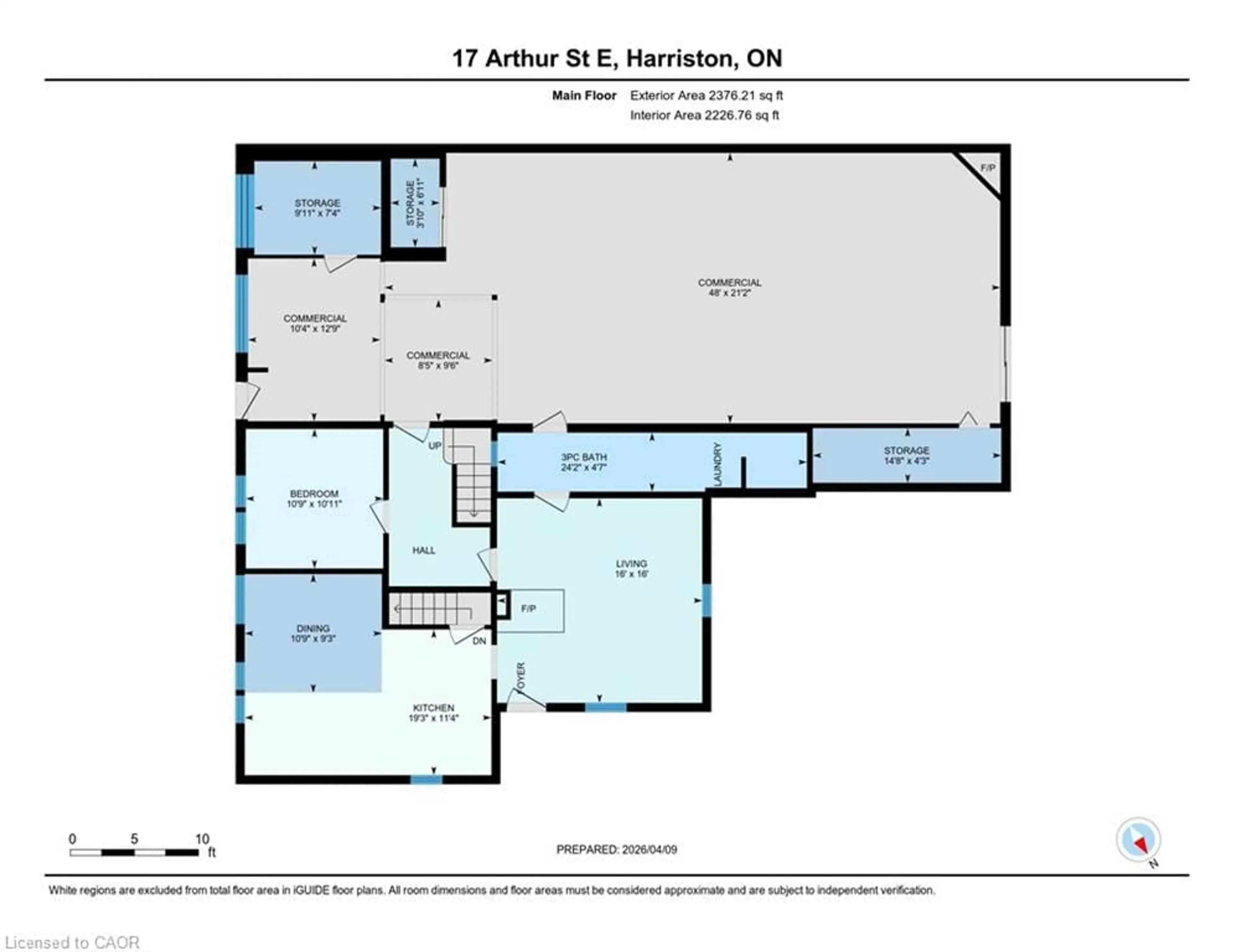Floor plan for 17 Arthur St, Harriston Ontario N0G 1Z0
