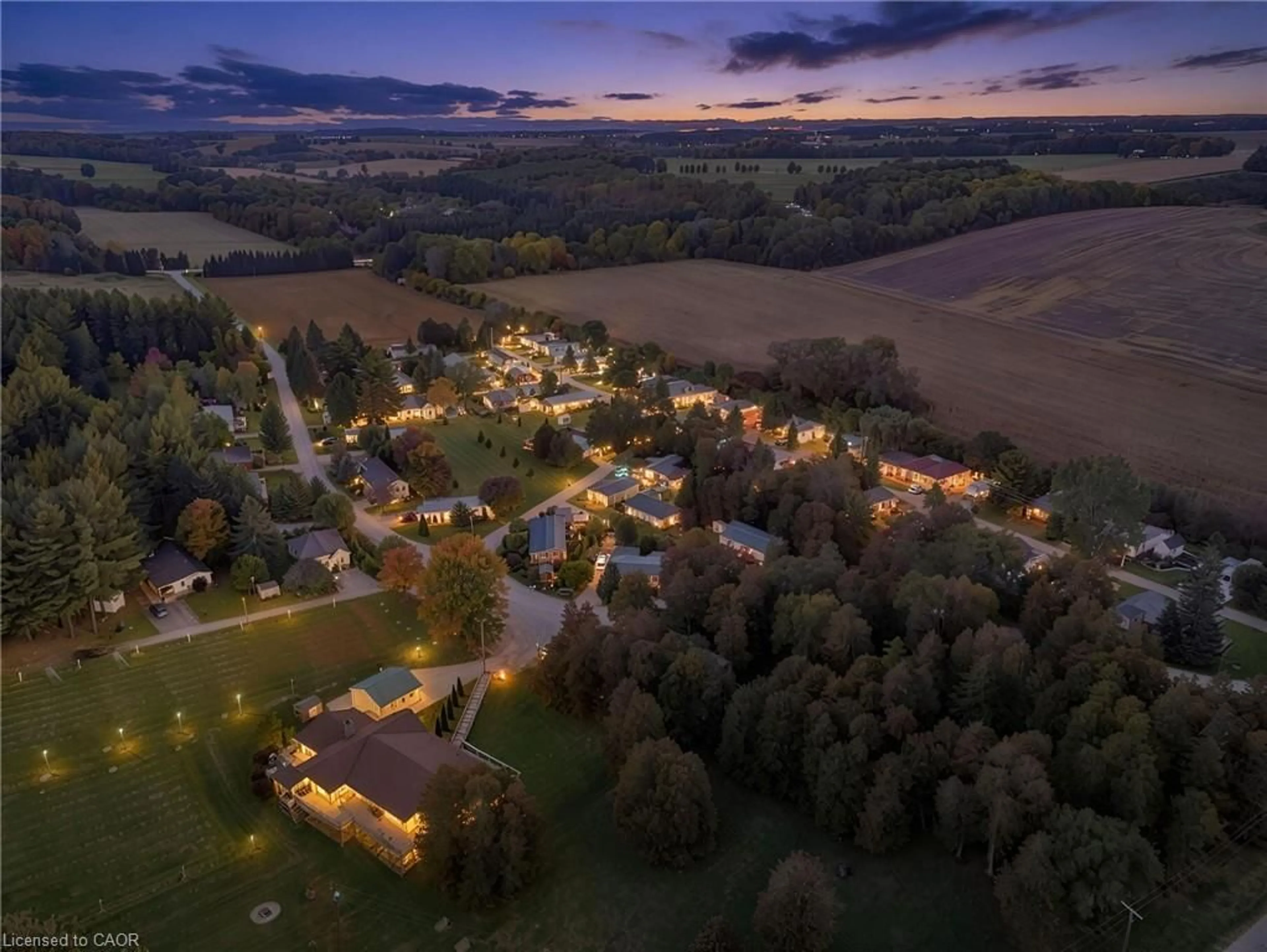 A pic from outside/outdoor area/front of a property/back of a property/a pic from drone, unknown for 495856 10th Line #60, Woodstock Ontario N5Y 7V7