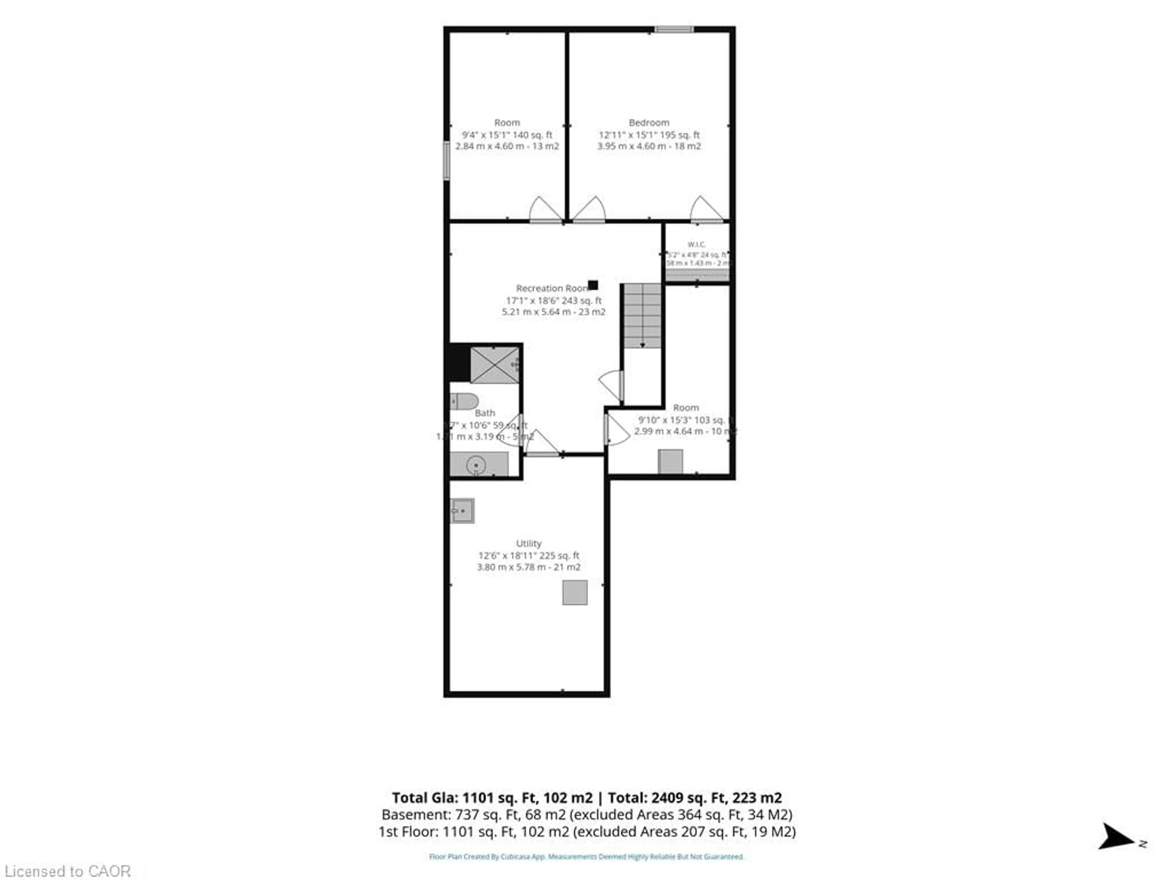 Floor plan for 248 Lafayette St, Jarvis Ontario N0A 1J0