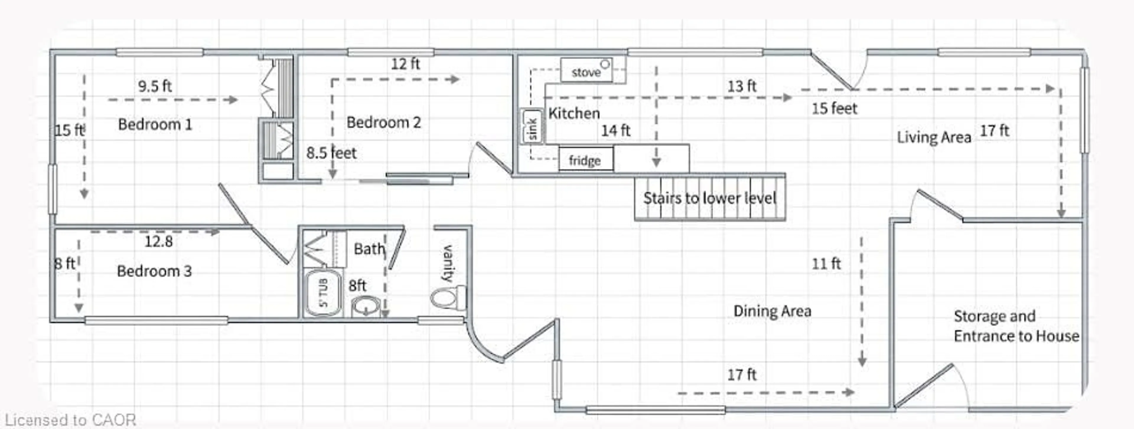 Floor plan for 3 Oakwood Ave, Kitchener Ontario N2H 6G7
